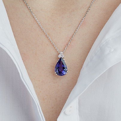 a sapphire birthstone pendant