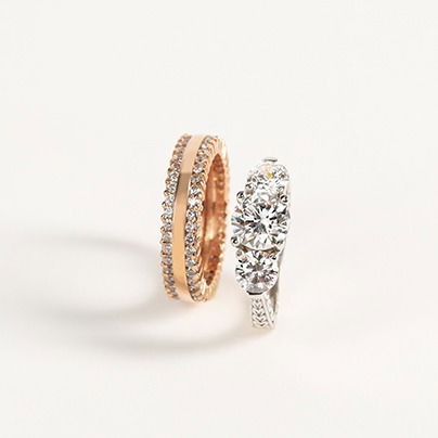 simulated diamond right hand rings