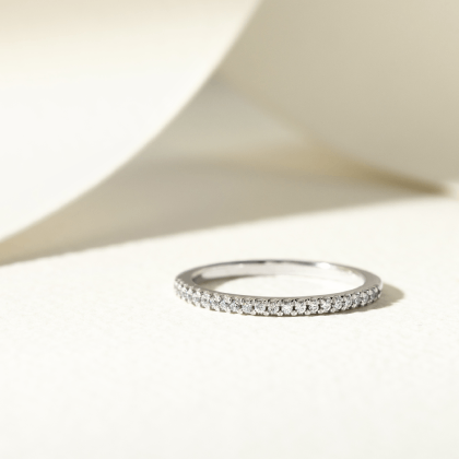 white gold wedding band