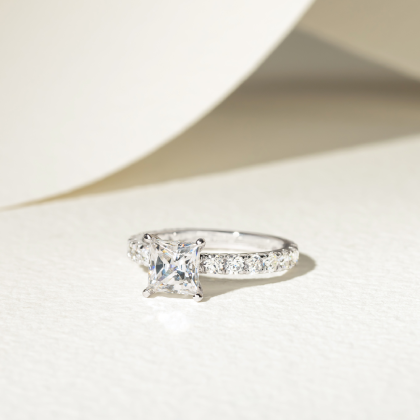cushion cut engagement ring