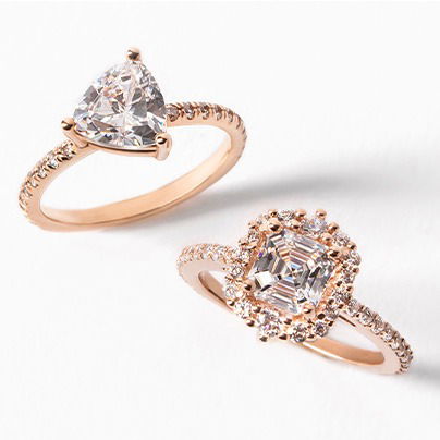 rose gold engagement rings