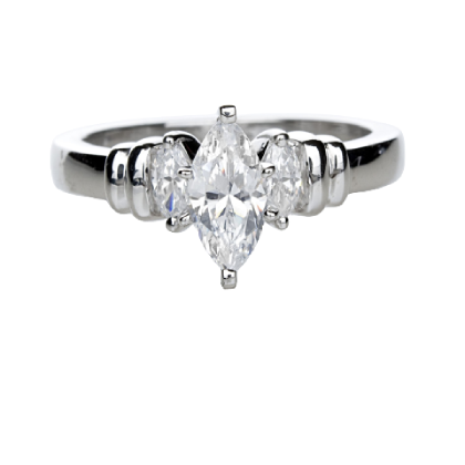 a three stone engagement ring