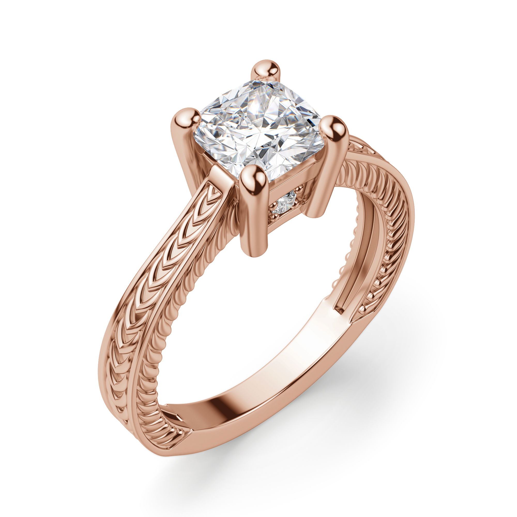 Sage Classic Cushion Cut Engagement Ring