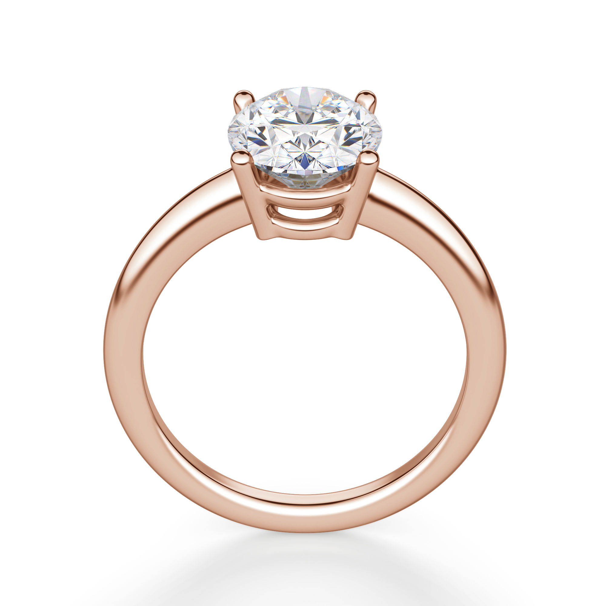 Basket Set Classic Oval Cut Engagement Ring