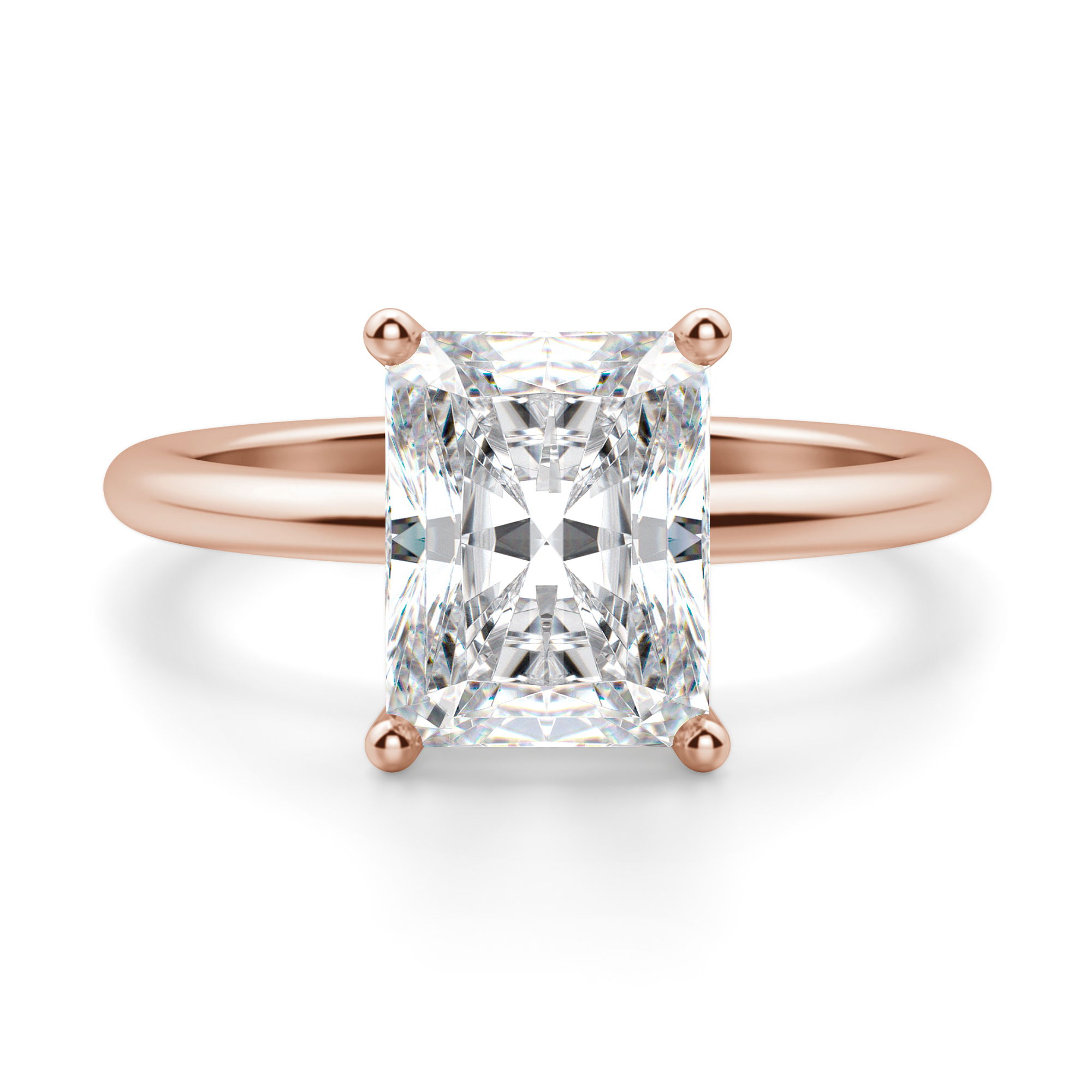 Basket Set Classic Radiant Cut Engagement Ring