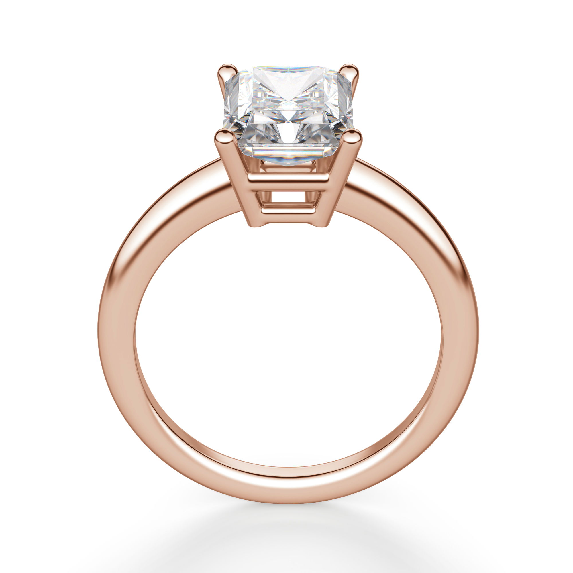 Basket Set Classic Radiant Cut Engagement Ring