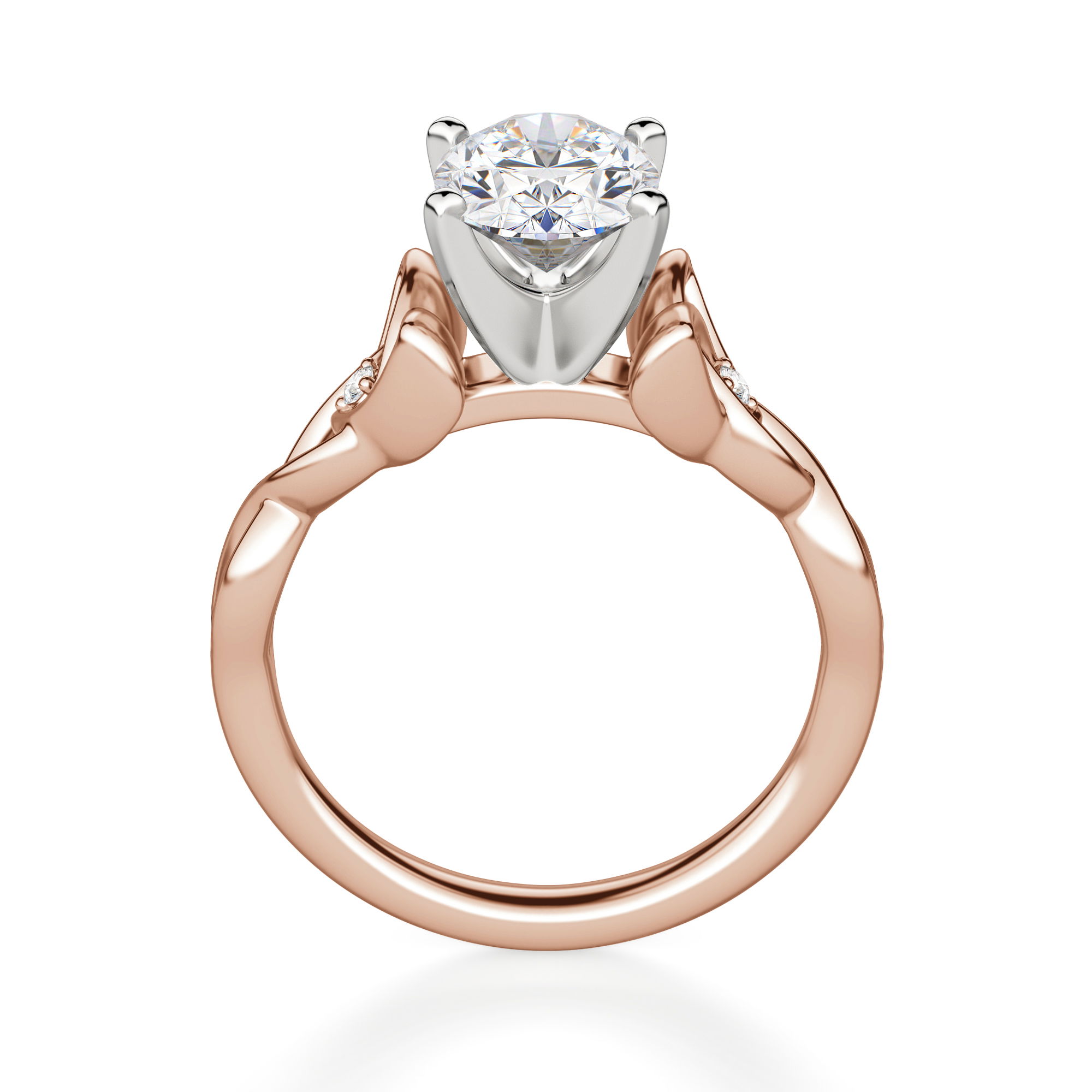 Celtic Knot Oval Cut Engagement Ring