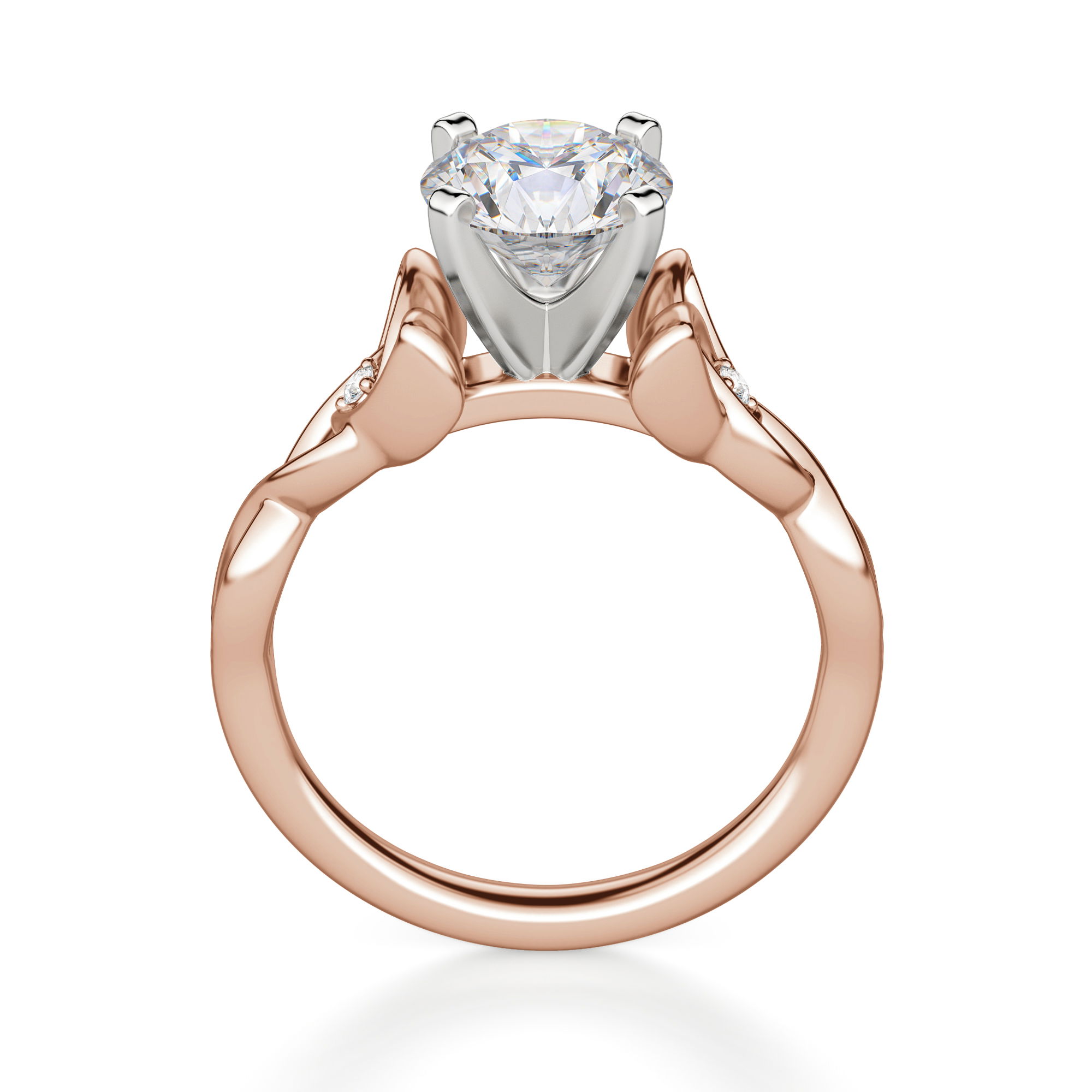 Celtic Knot Round Cut Engagement Ring