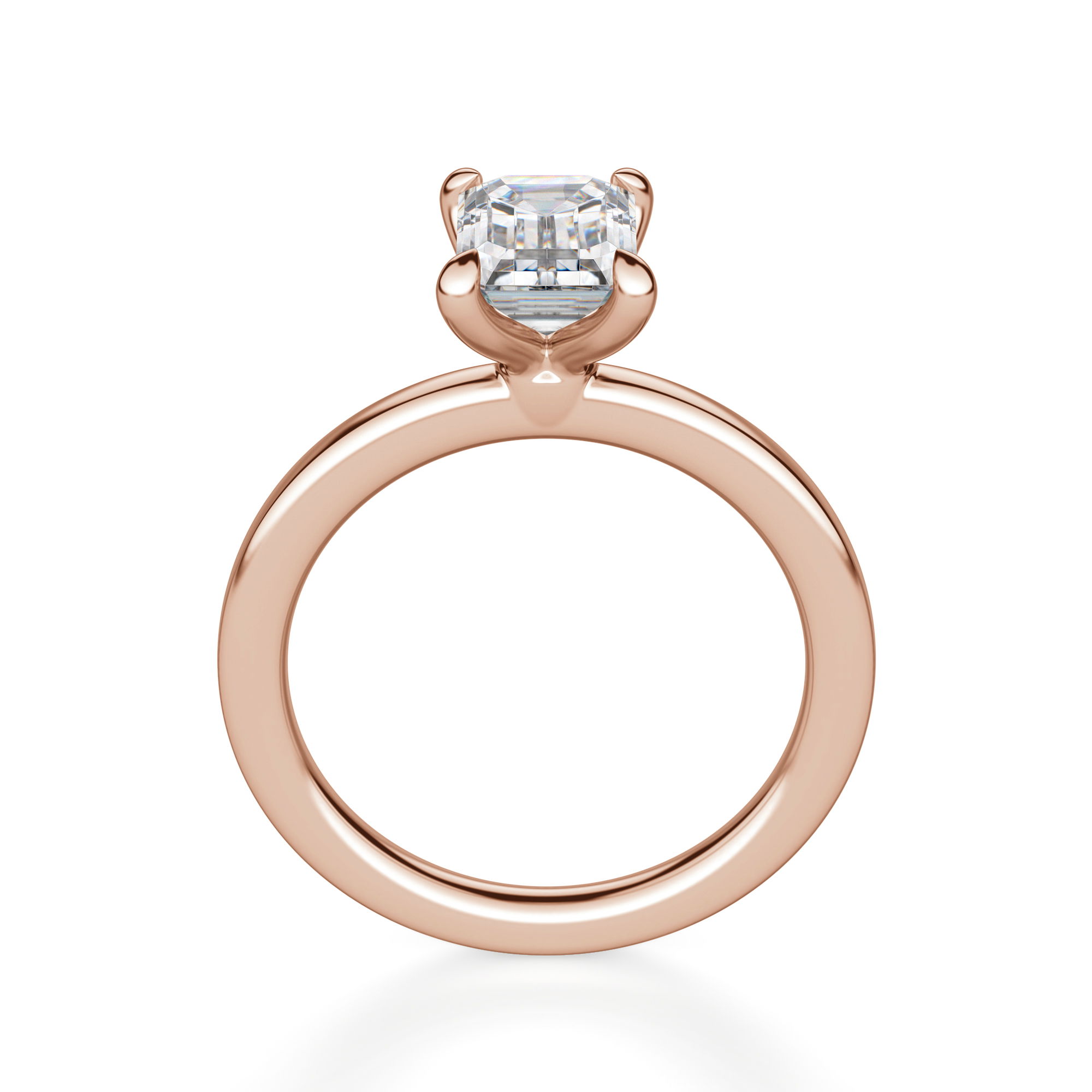 Arezzo Classic Emerald Cut Engagement Ring