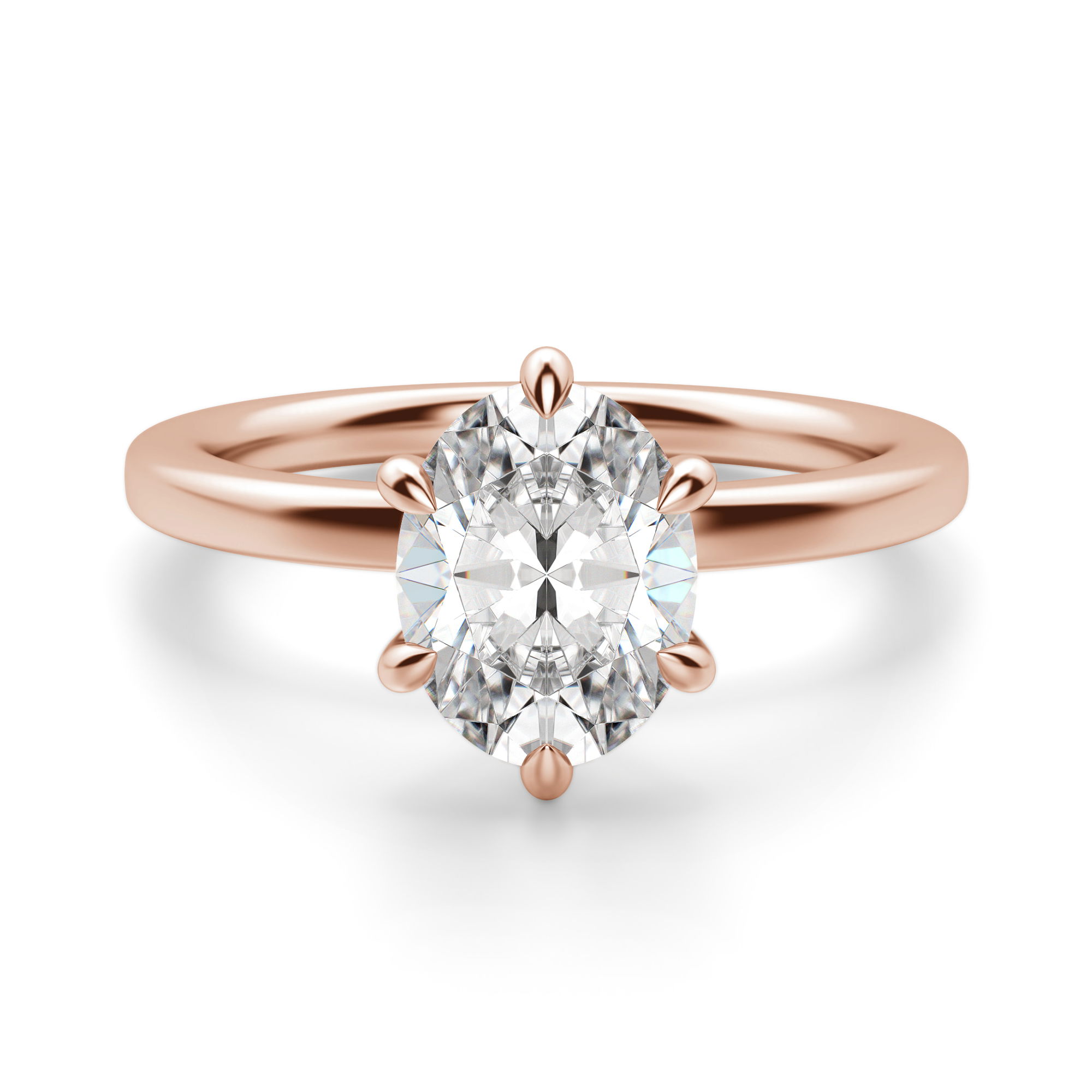 Arezzo Classic Oval Cut Engagement Ring