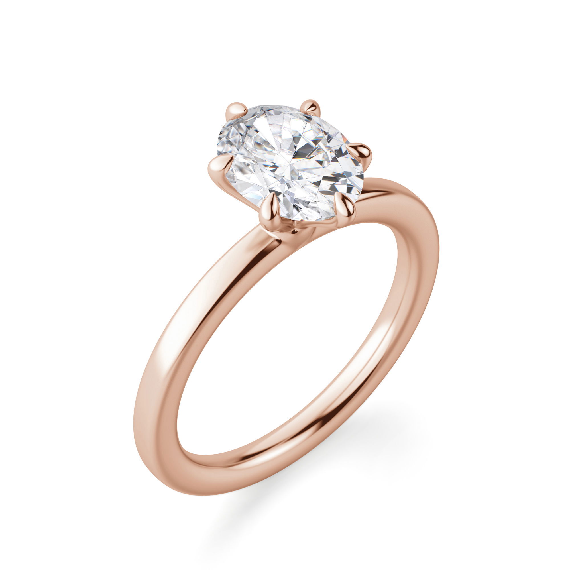 Arezzo Classic Oval Cut Engagement Ring