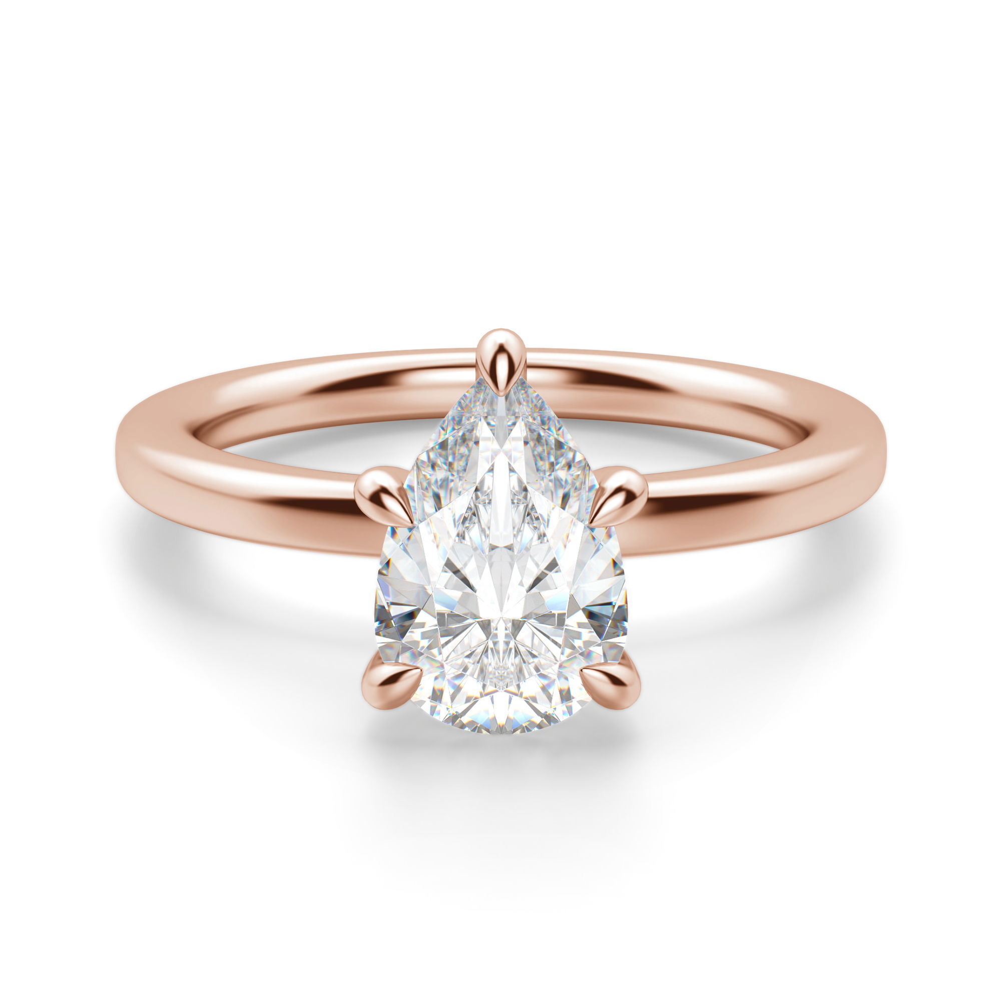 Arezzo Classic Pear Cut Engagement Ring