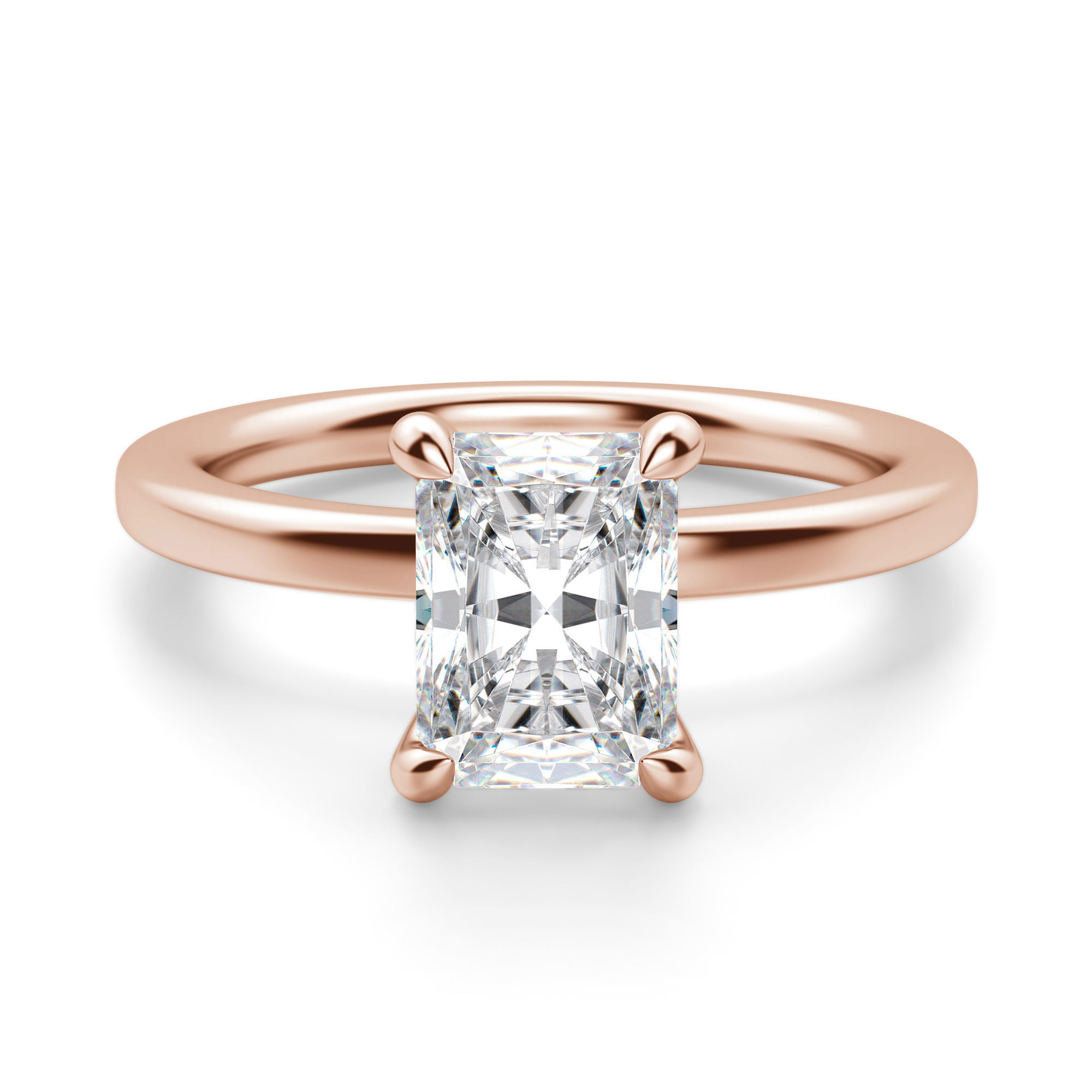Arezzo Classic Radiant Cut Engagement Ring