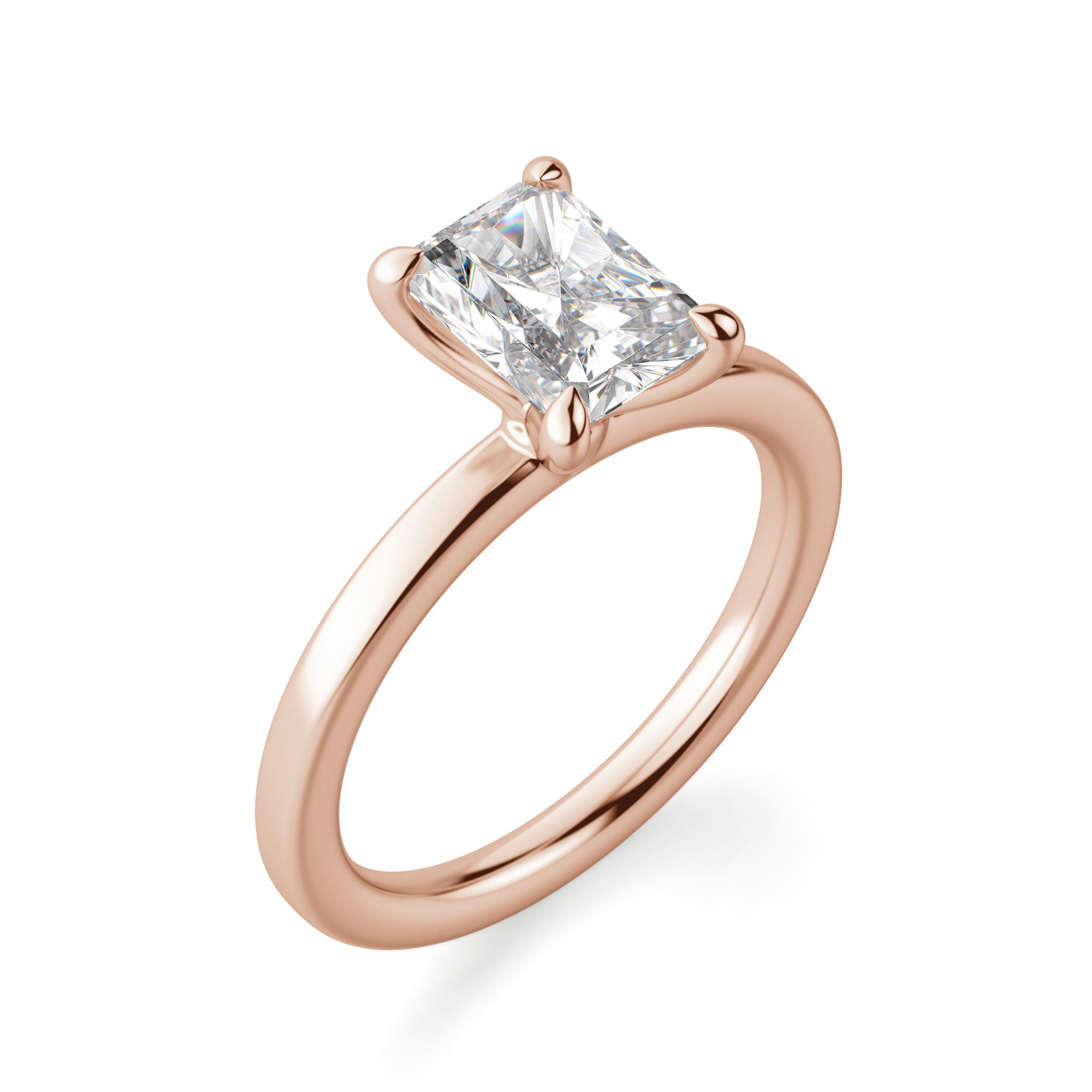 Arezzo Classic Radiant Cut Engagement Ring