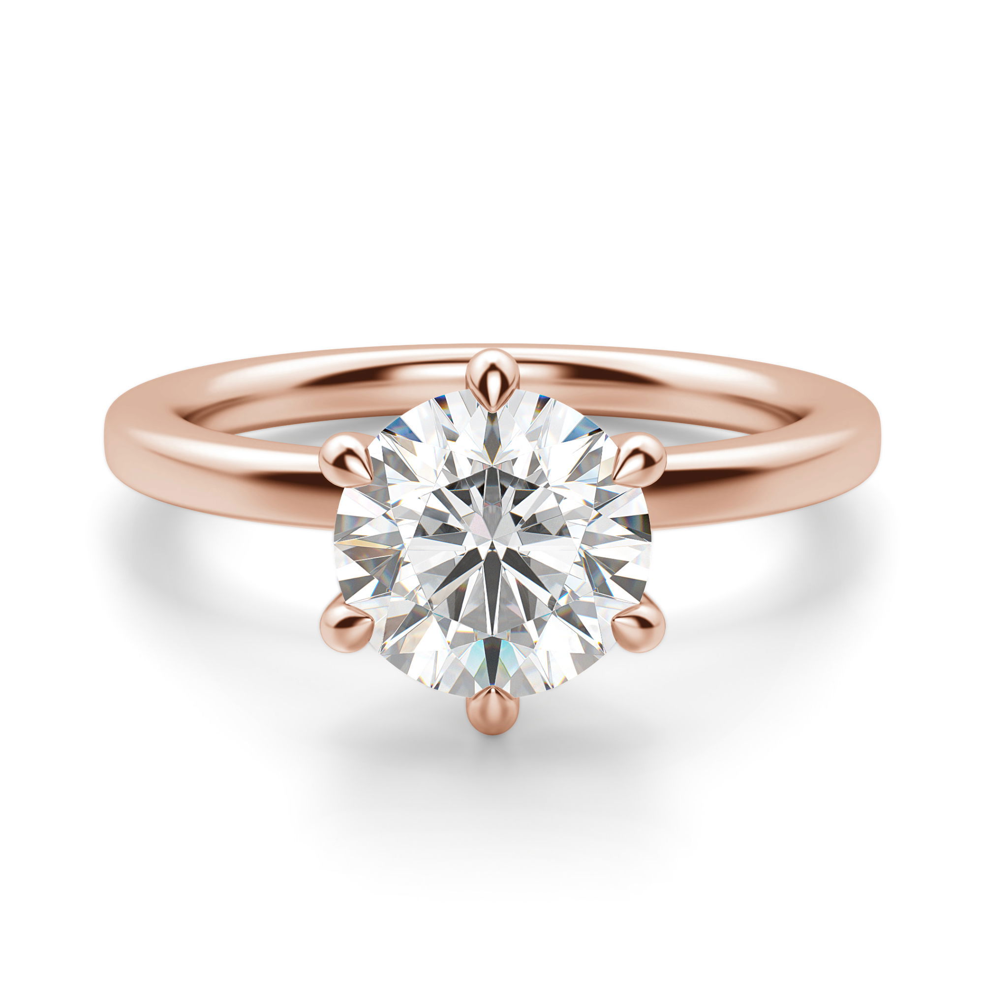 Arezzo Classic Round Cut Engagement Ring