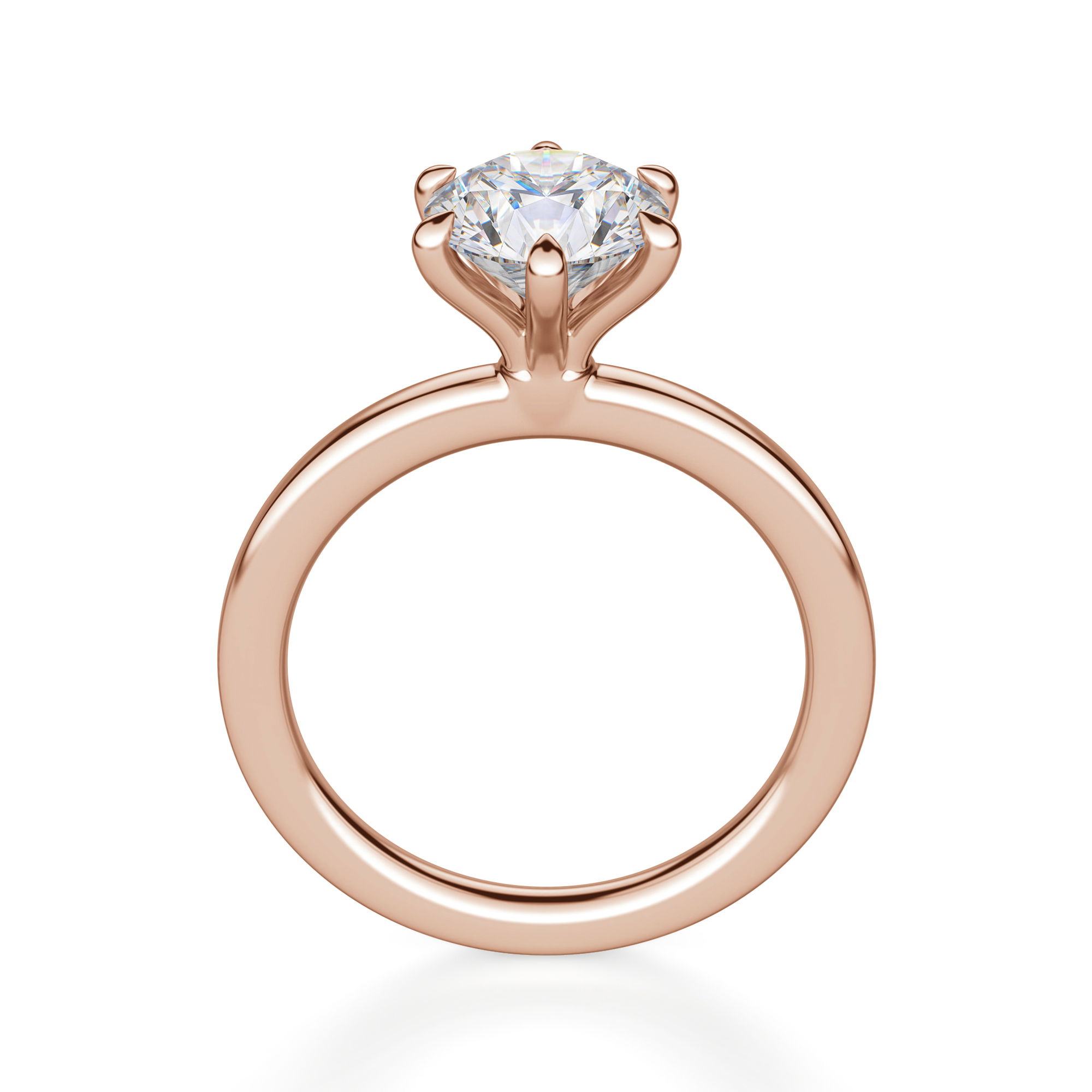 Arezzo Classic Round Cut Engagement Ring