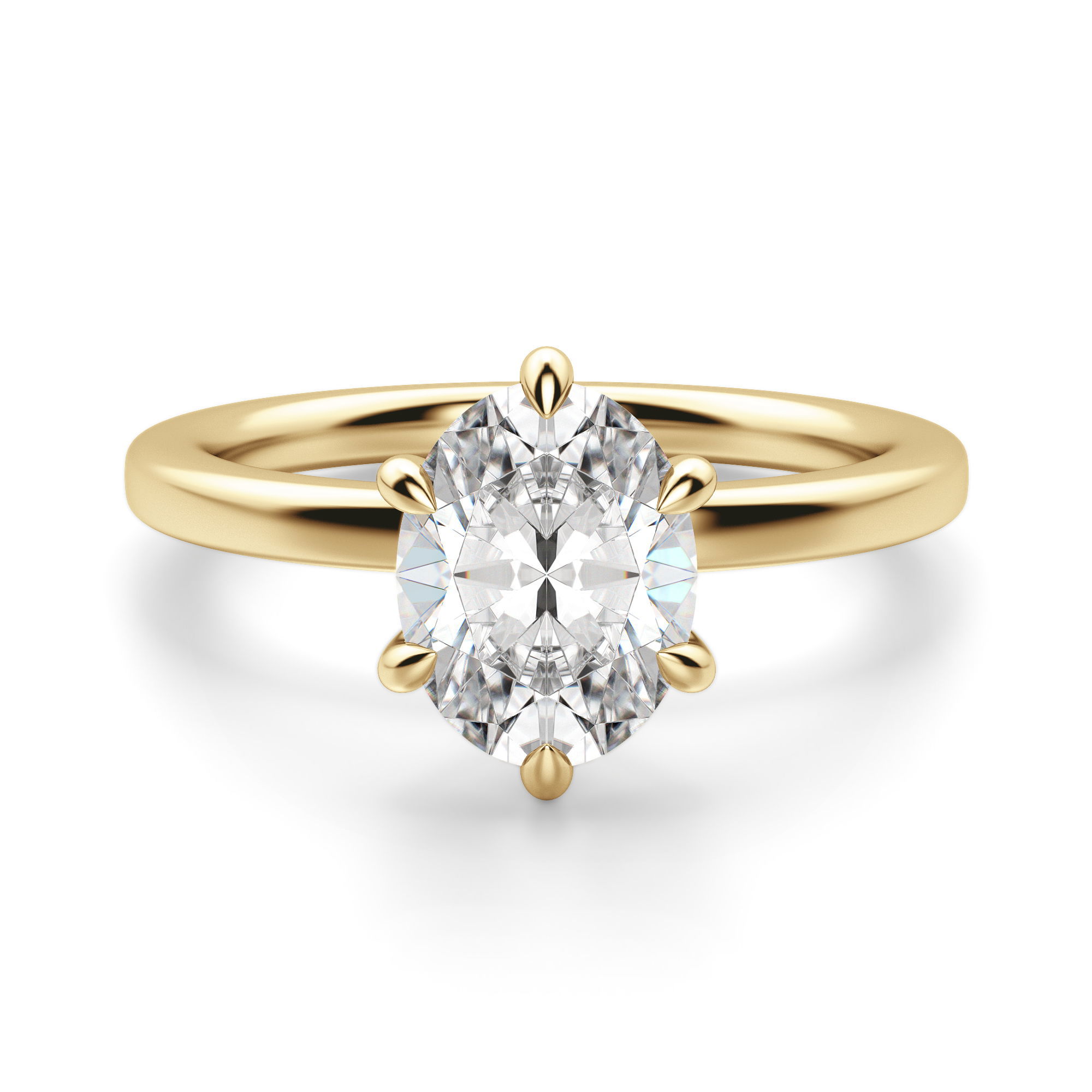 Arezzo Classic Oval Cut Engagement Ring
