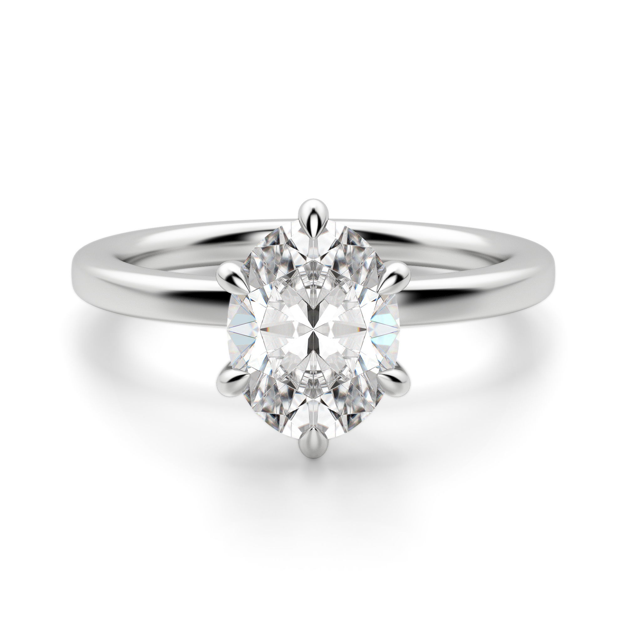 Arezzo Classic Oval Cut Engagement Ring