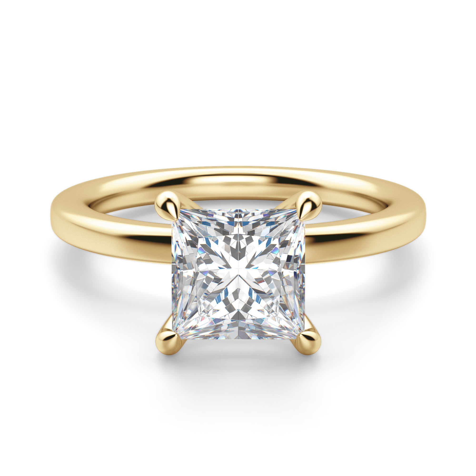 Arezzo Classic Princess Cut Engagement Ring
