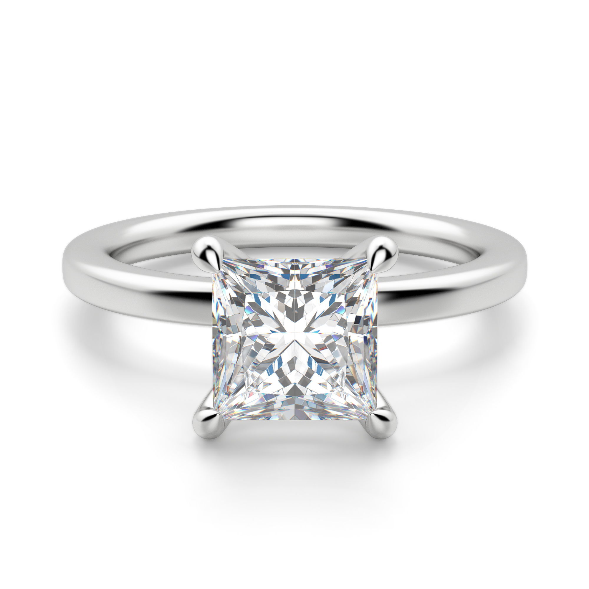 Arezzo Classic Princess Cut Engagement Ring