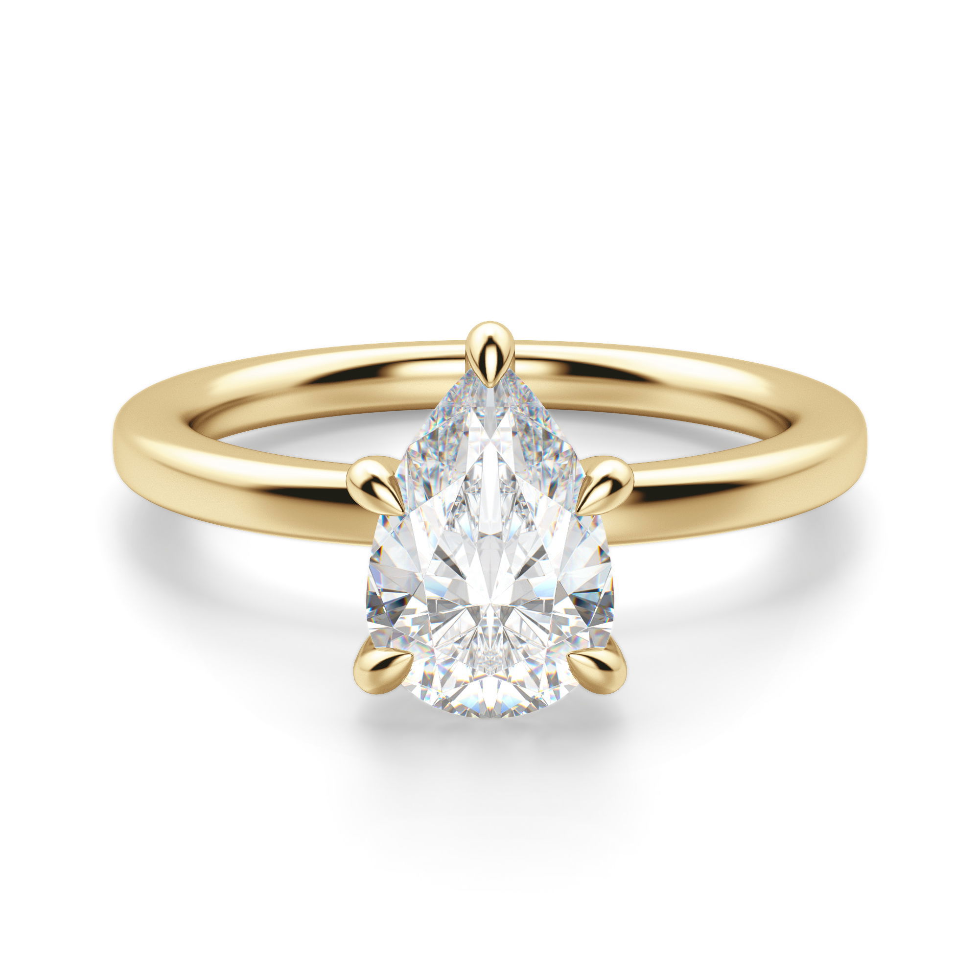 Arezzo Classic Pear Cut Engagement Ring