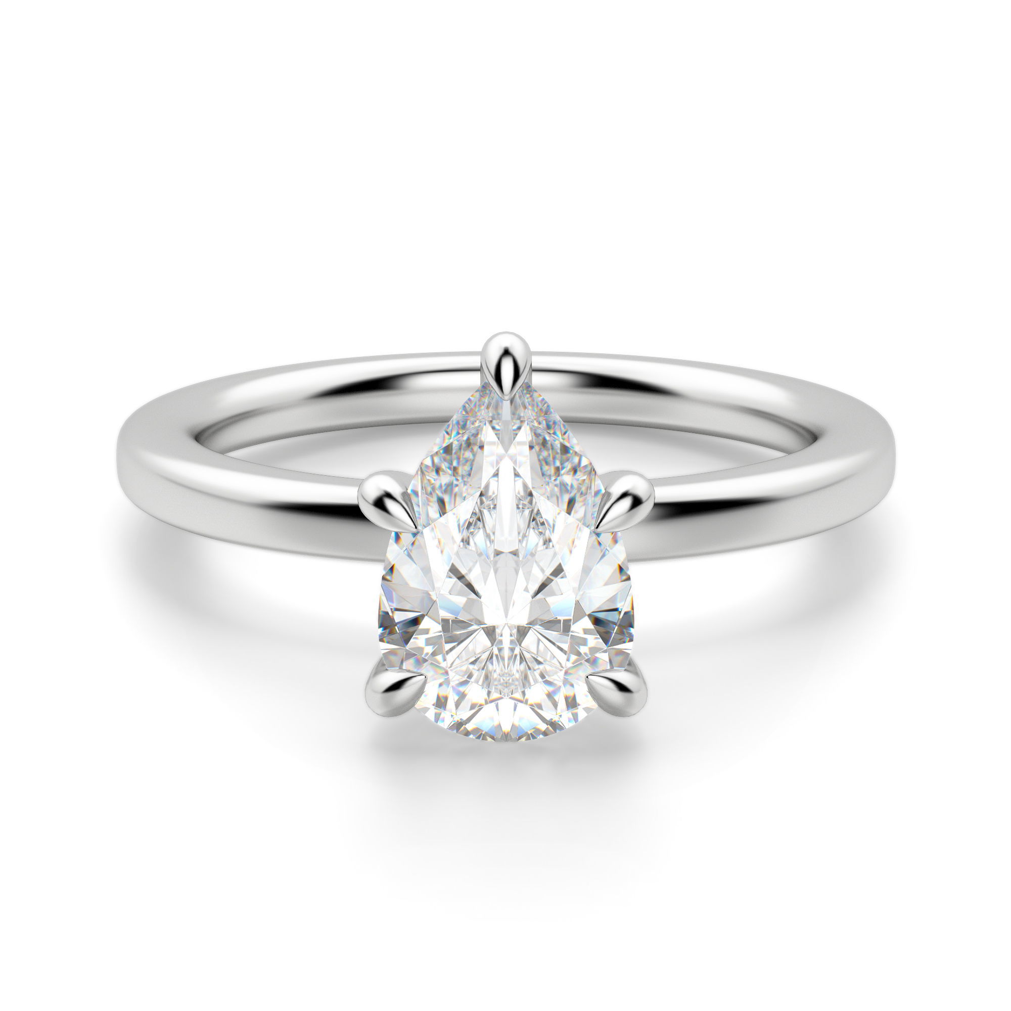 Arezzo Classic Pear Cut Engagement Ring