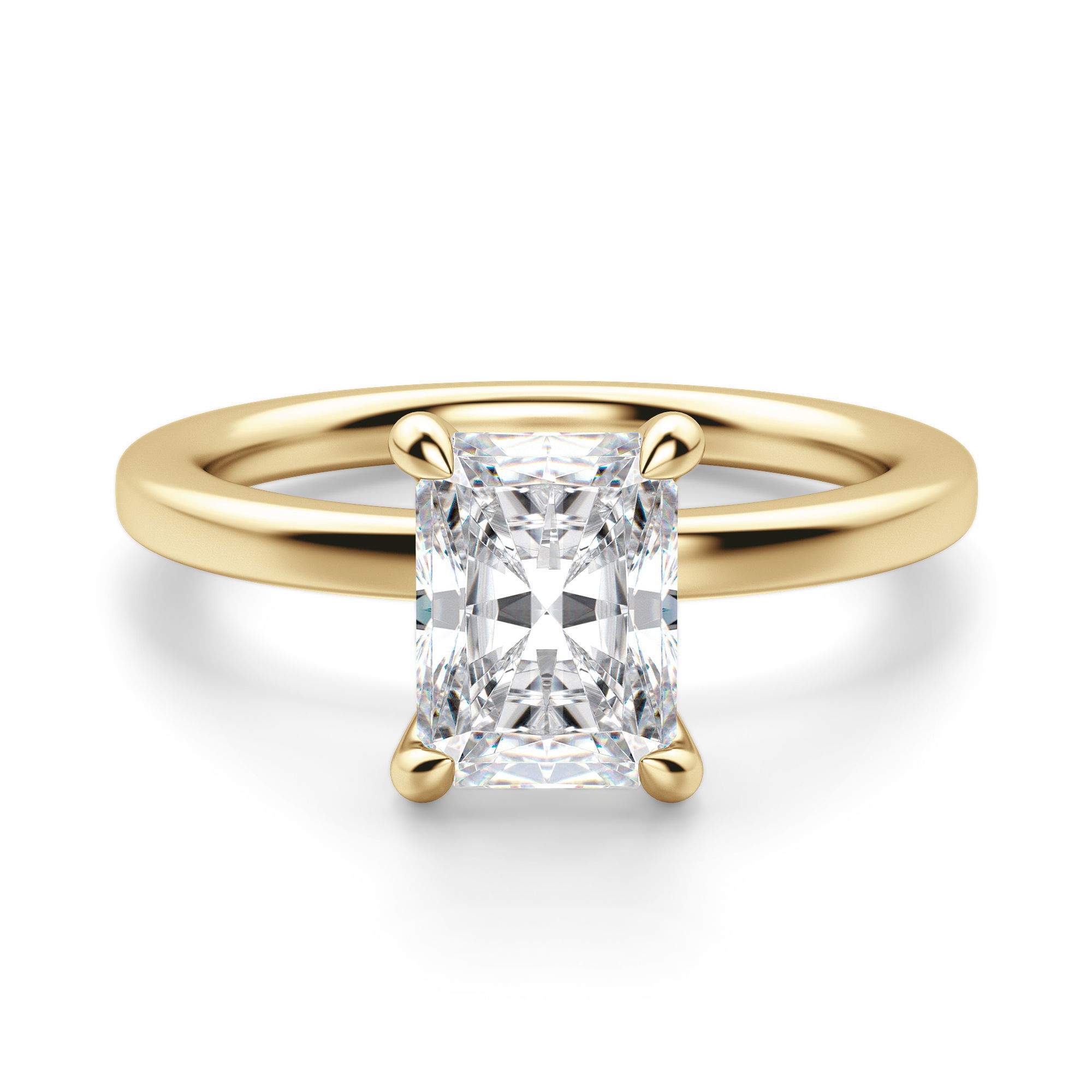 Arezzo Classic Radiant Cut Engagement Ring