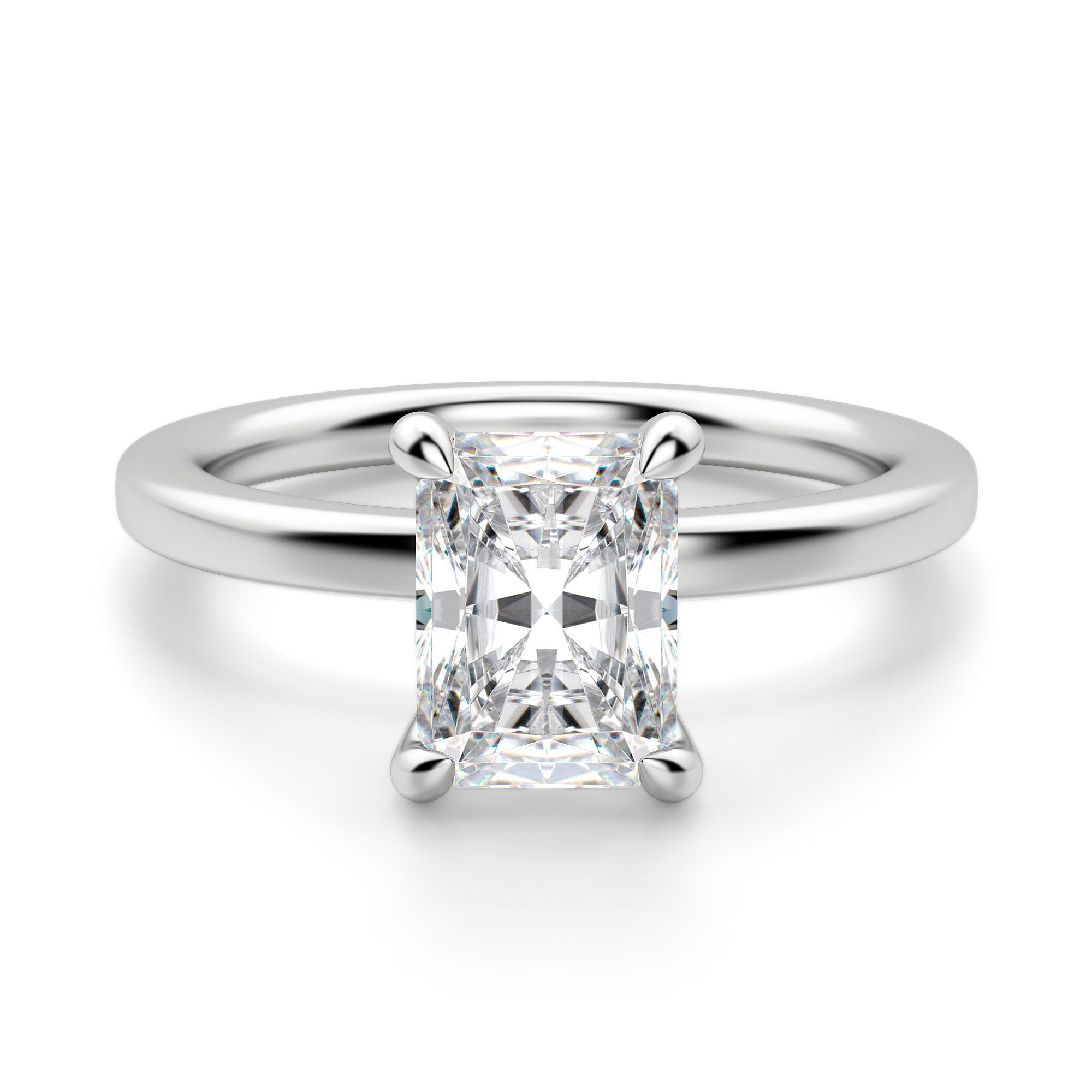 Arezzo Classic Radiant Cut Engagement Ring