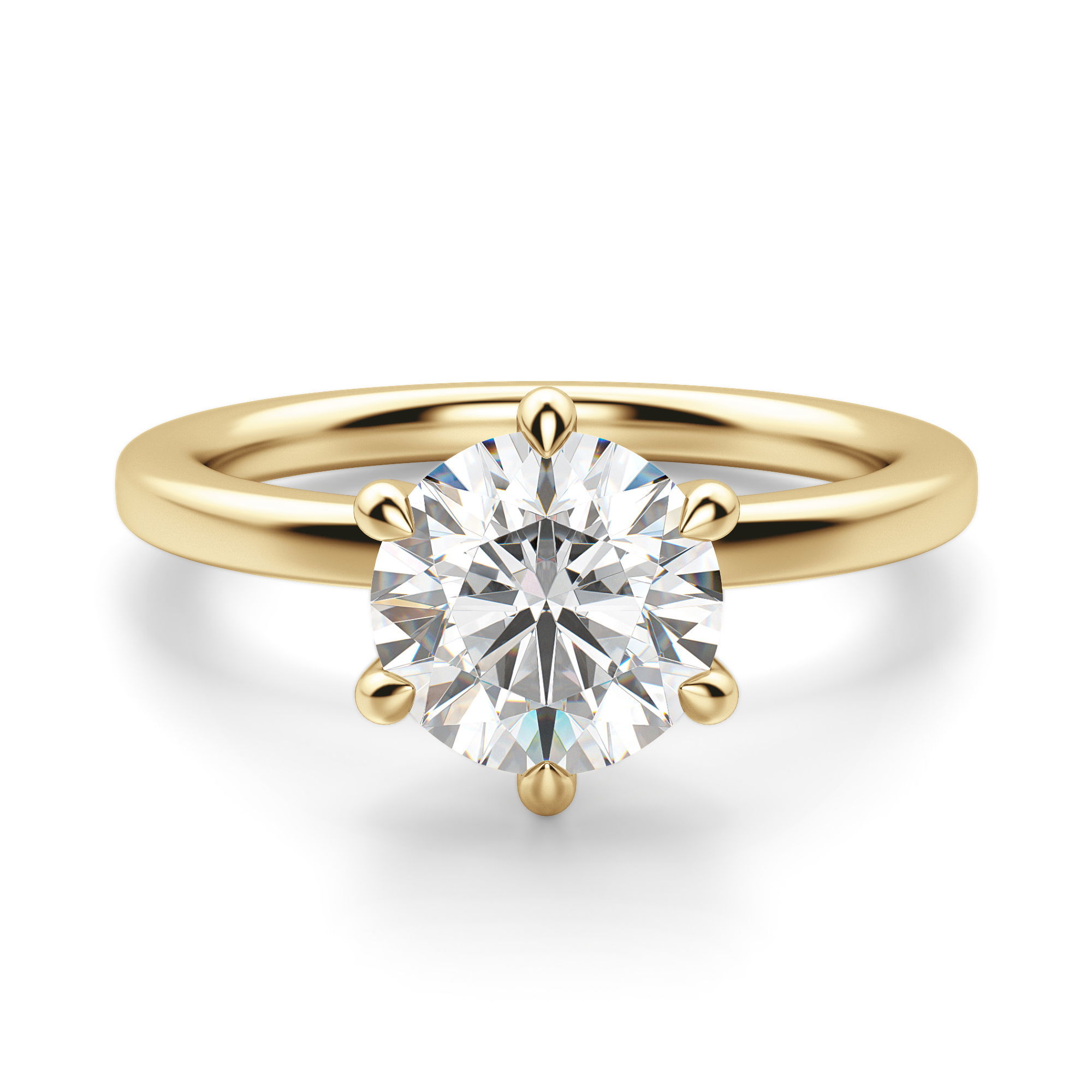 Arezzo Classic Round Cut Engagement Ring