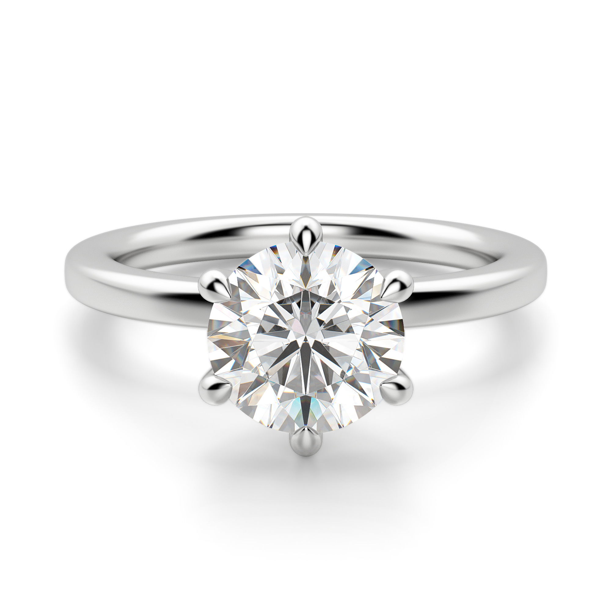 Arezzo Classic Round Cut Engagement Ring