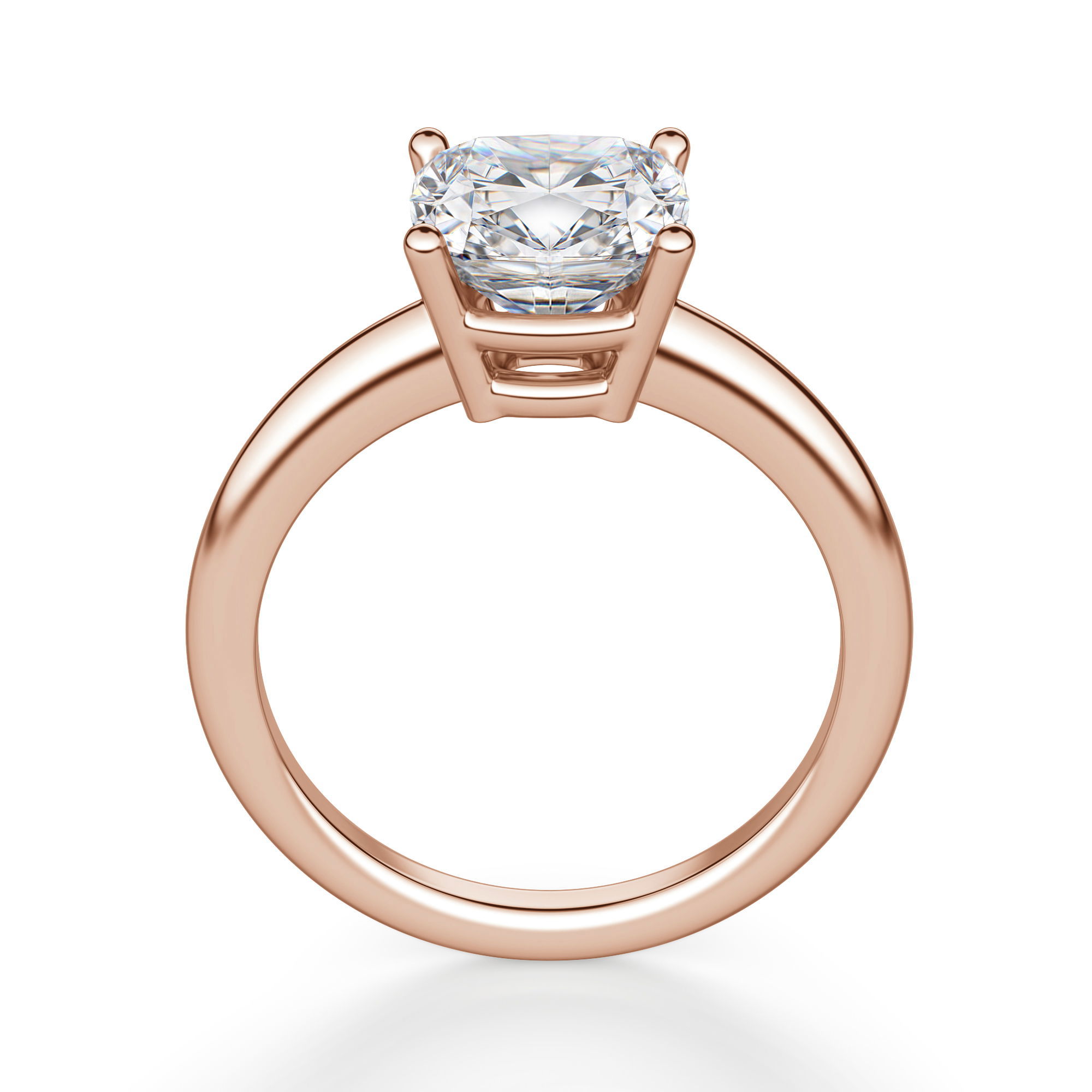 Basket Set Classic Cushion Cut Engagement Ring