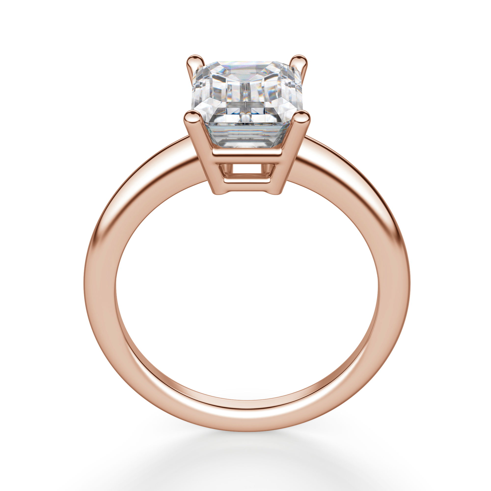 Basket Set Classic Emerald Cut Engagement Ring