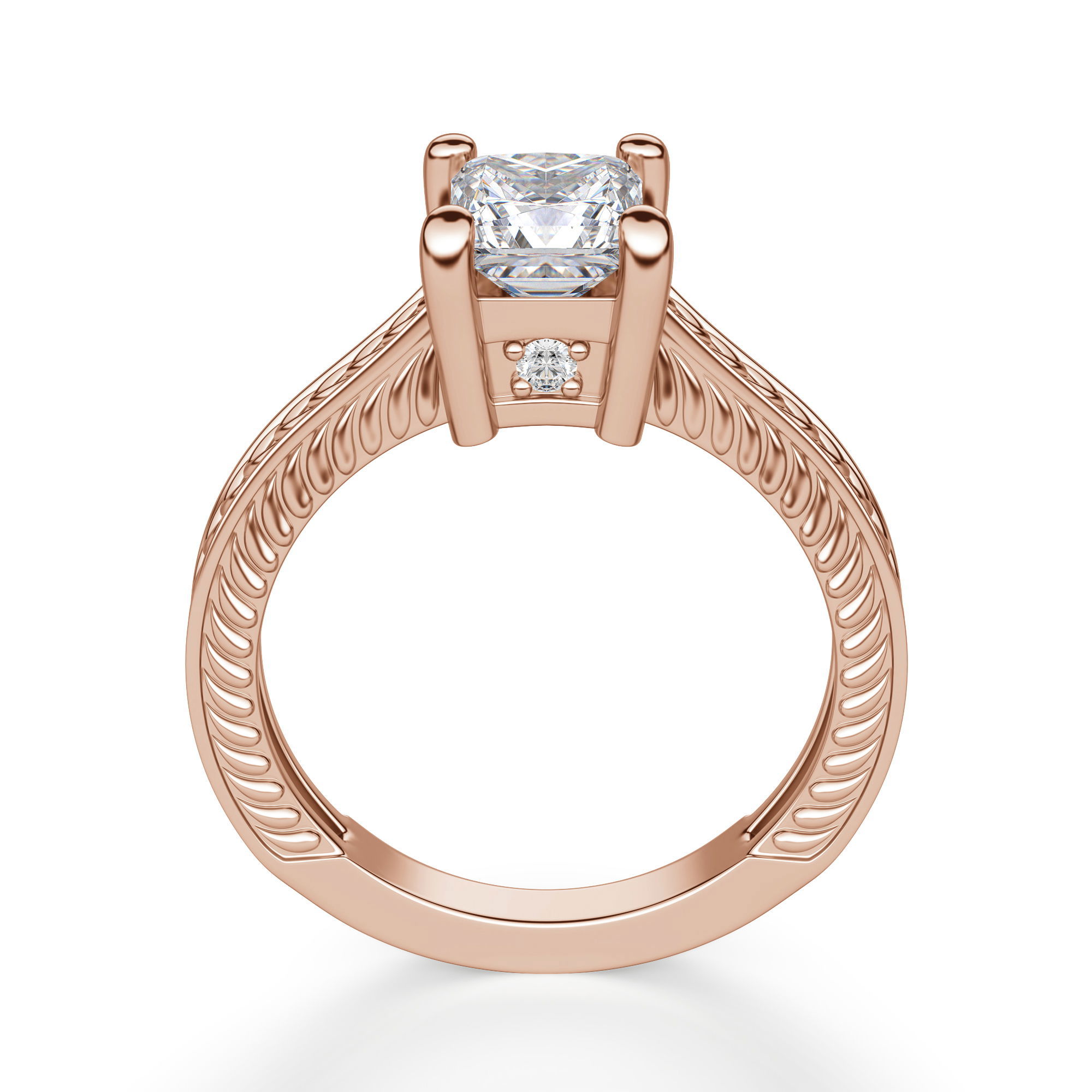 Sage Classic Princess Cut Engagement Ring