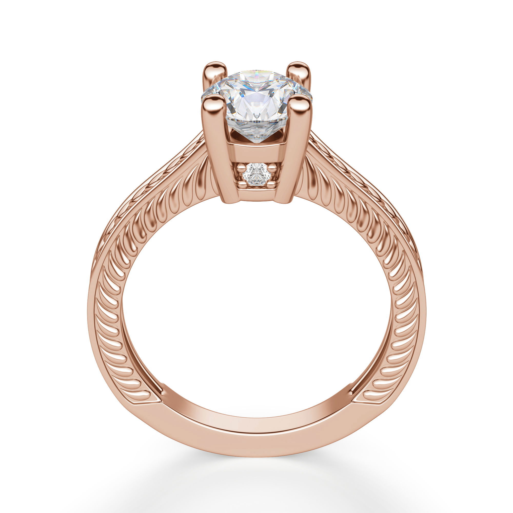 Sage Classic Round Cut Engagement Ring