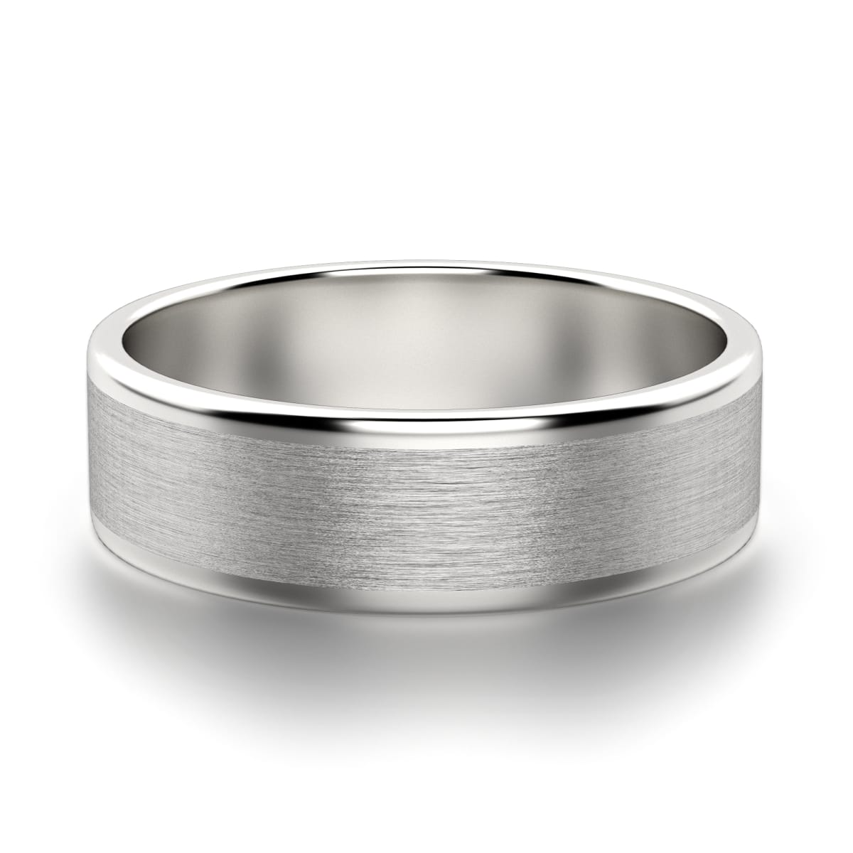 White Satin Wedding Band