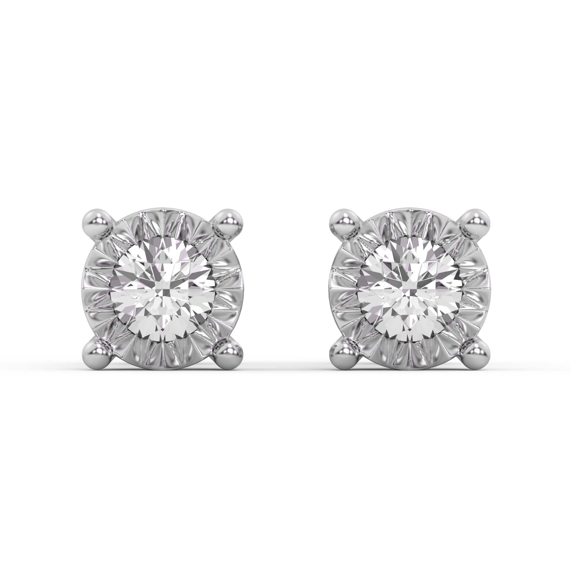 Miracle Plate Illusion Stud Earrings