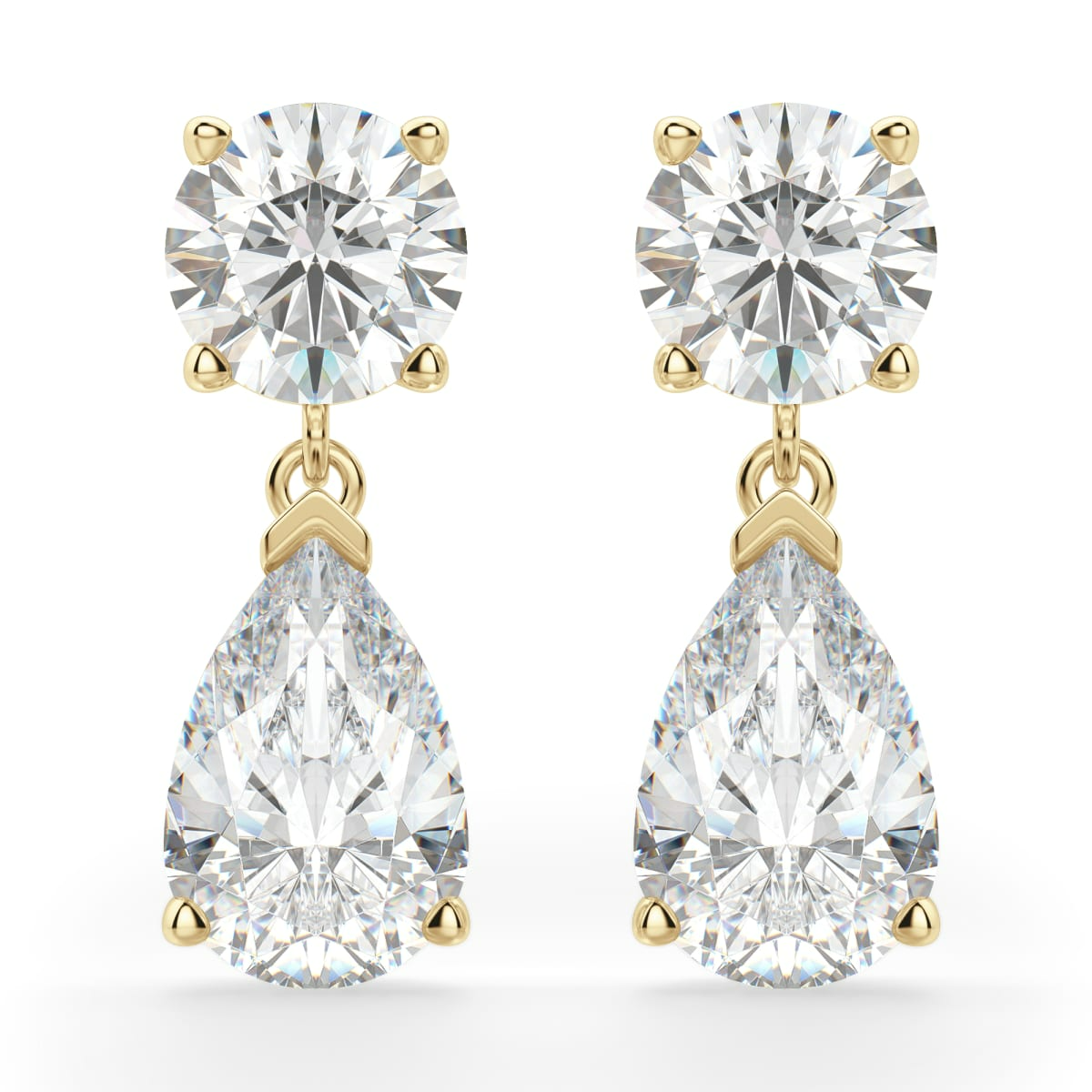 Leto Pear Cut Drop Earrings