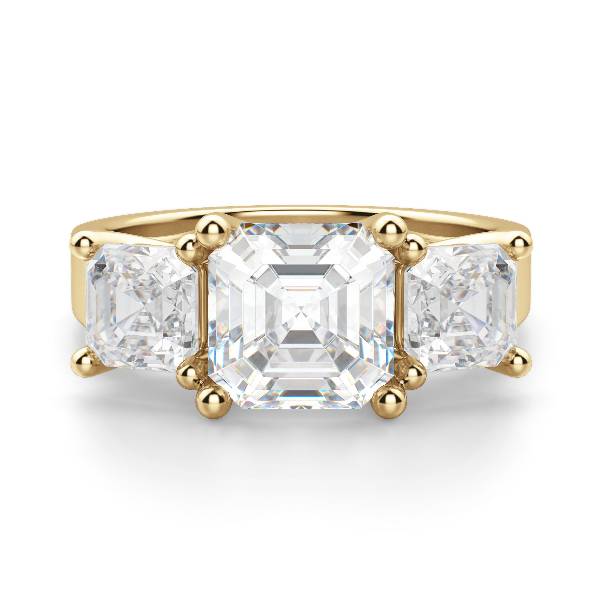 Allure Asscher Cut Engagement Ring