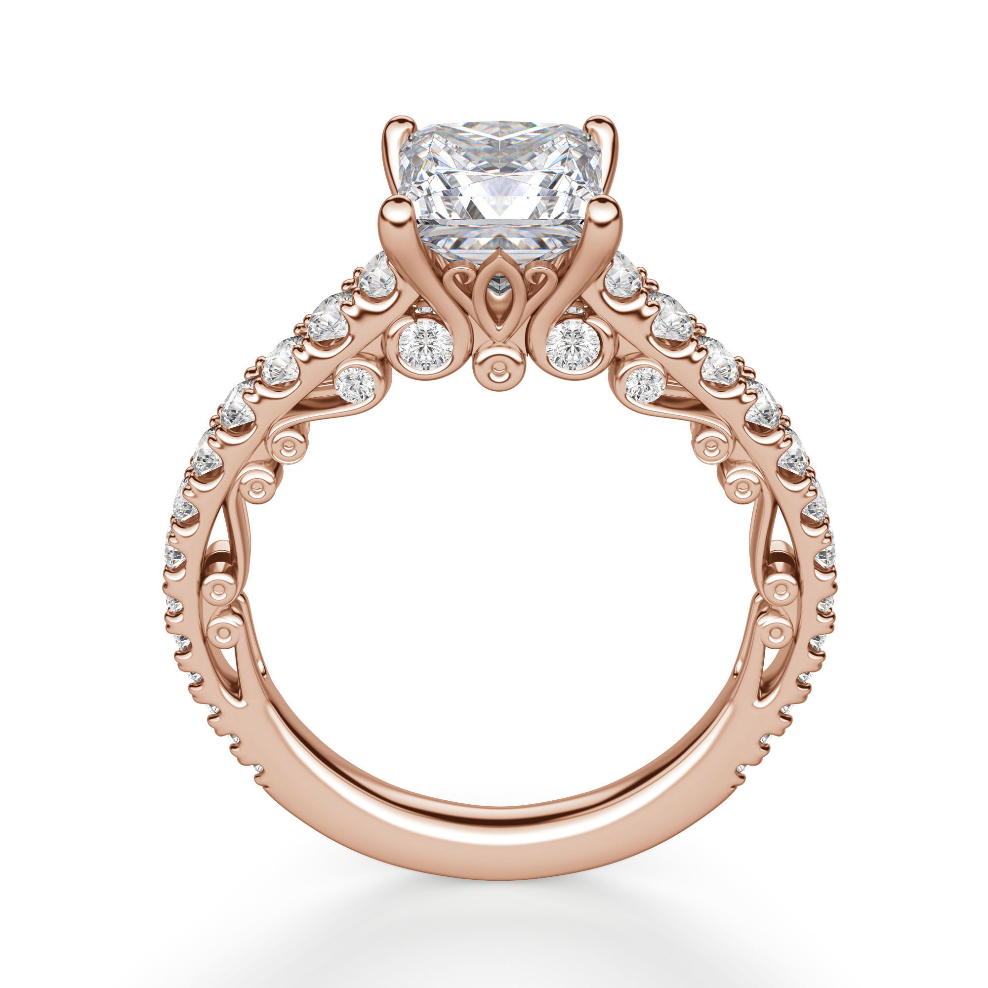 Fleur Princess Cut Engagement Ring