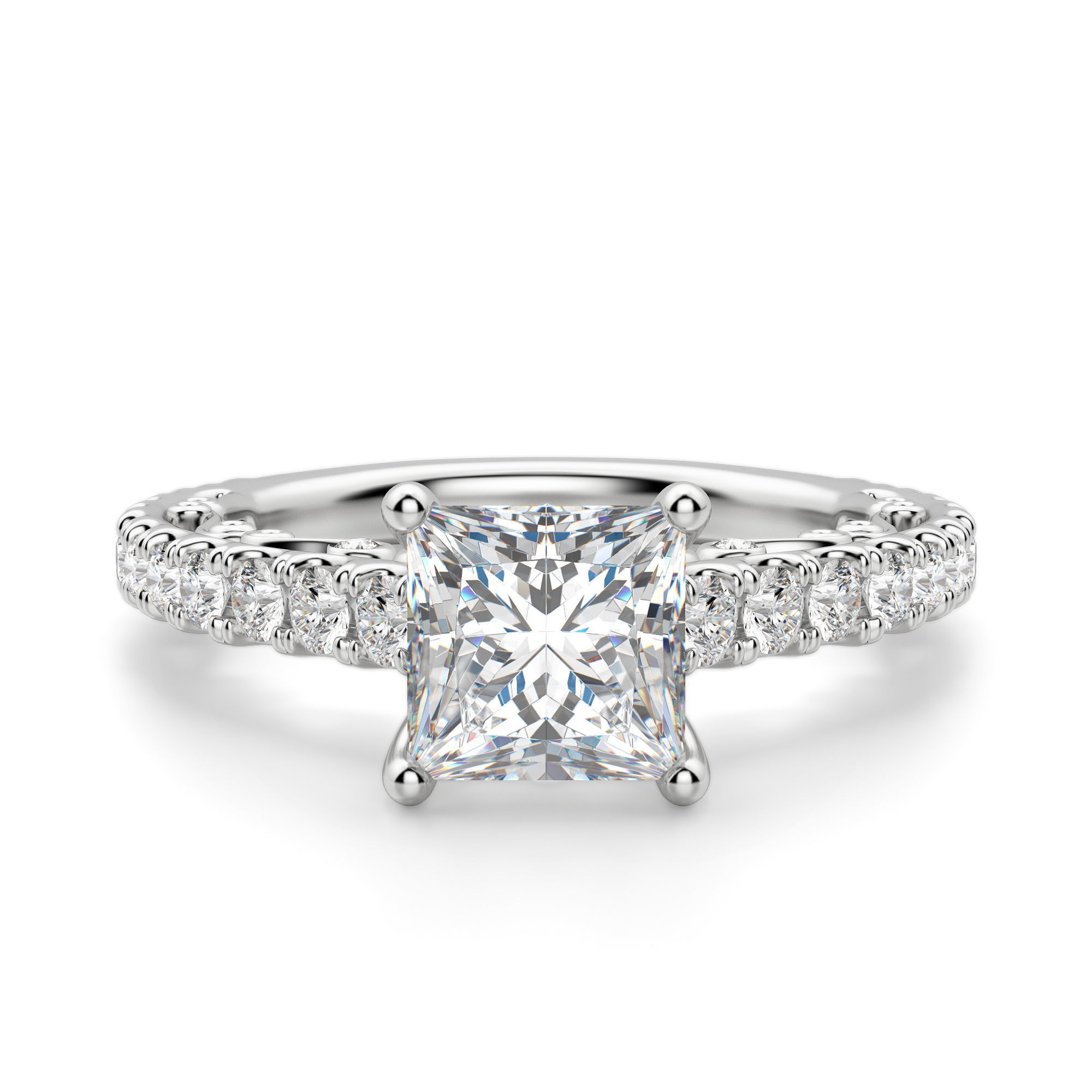 Fleur Princess Cut Engagement Ring