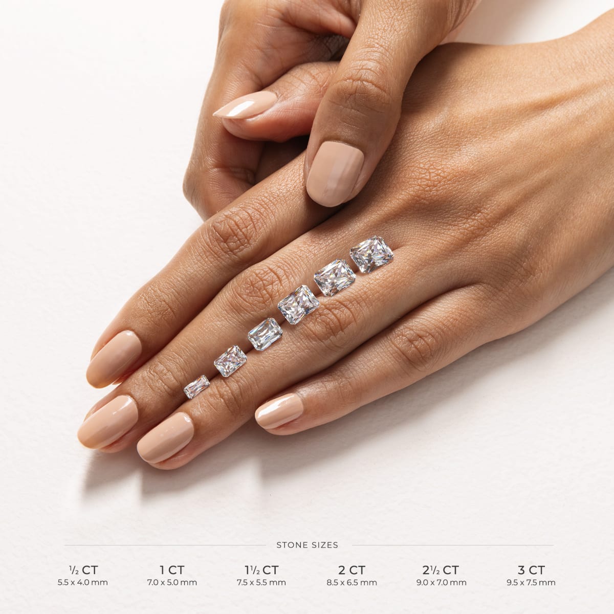 Cinderella Staircase Radiant Cut Engagement Ring