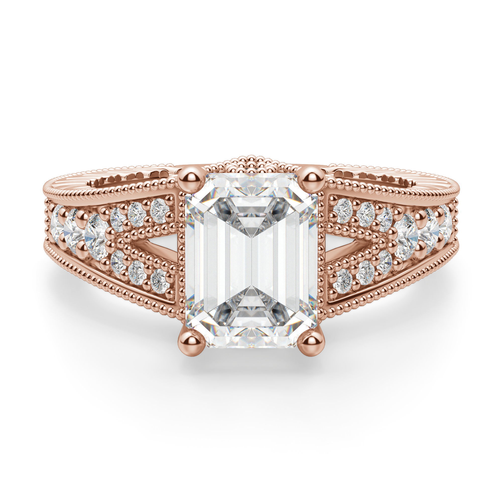 Valencia Emerald Cut Engagement Ring