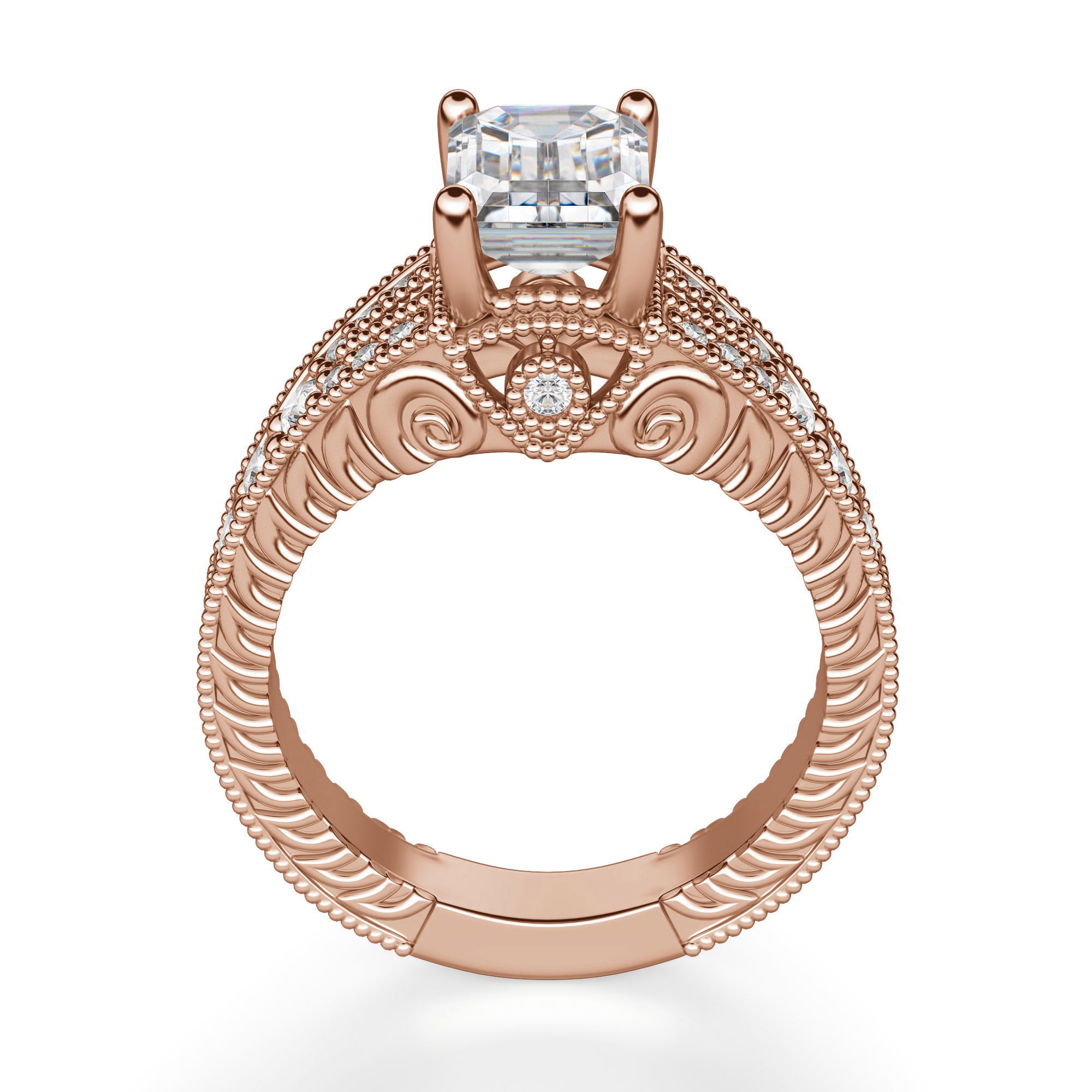 Valencia Emerald Cut Engagement Ring