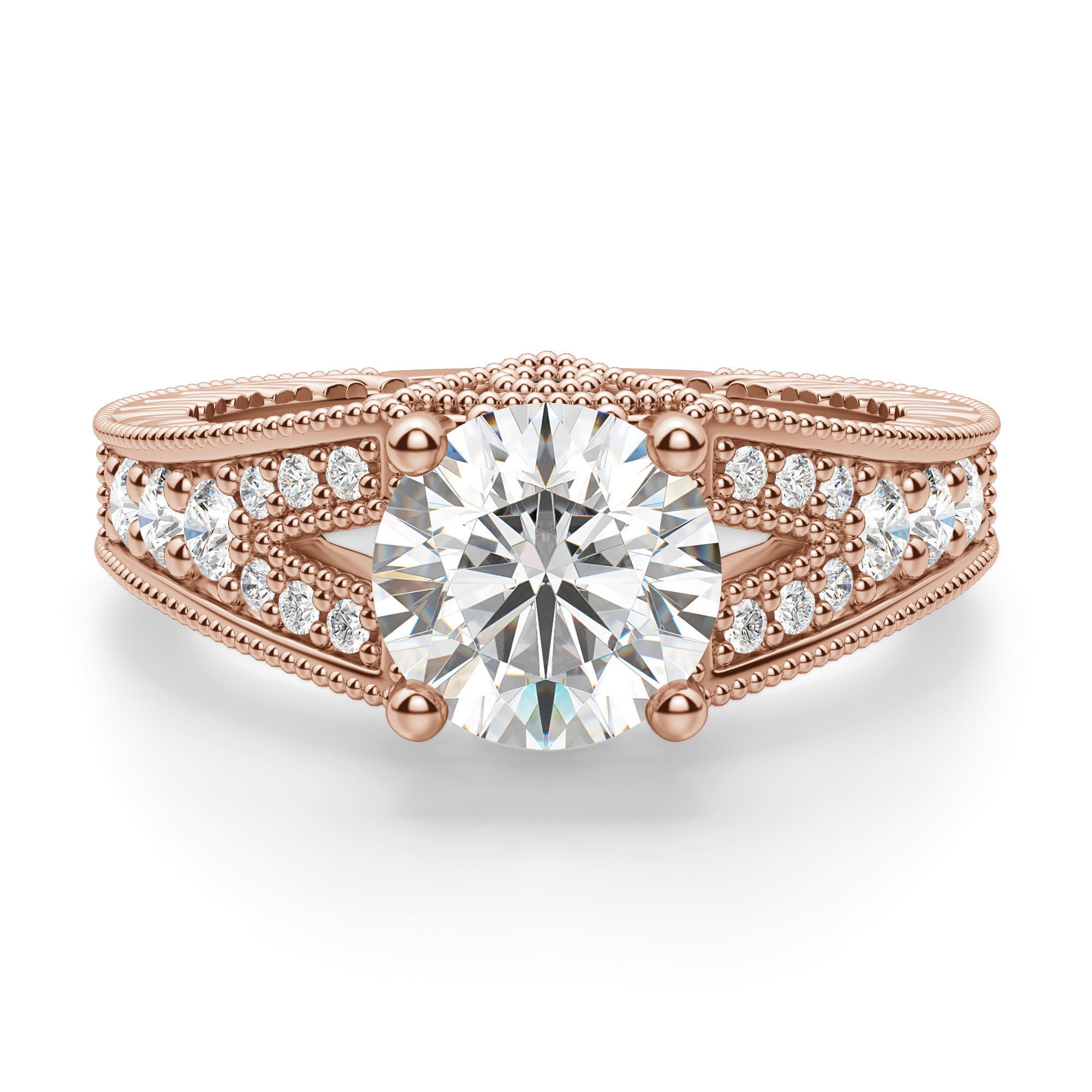 Valencia Round Cut Engagement Ring
