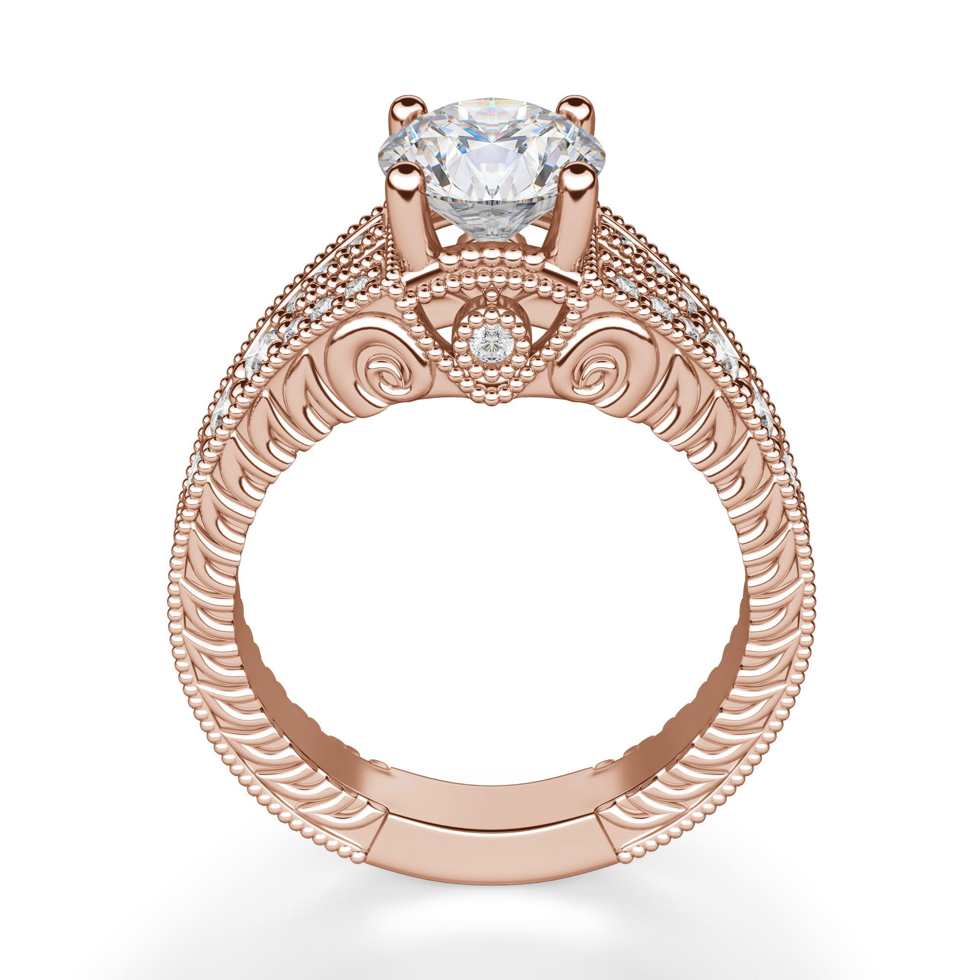 Valencia Round Cut Engagement Ring