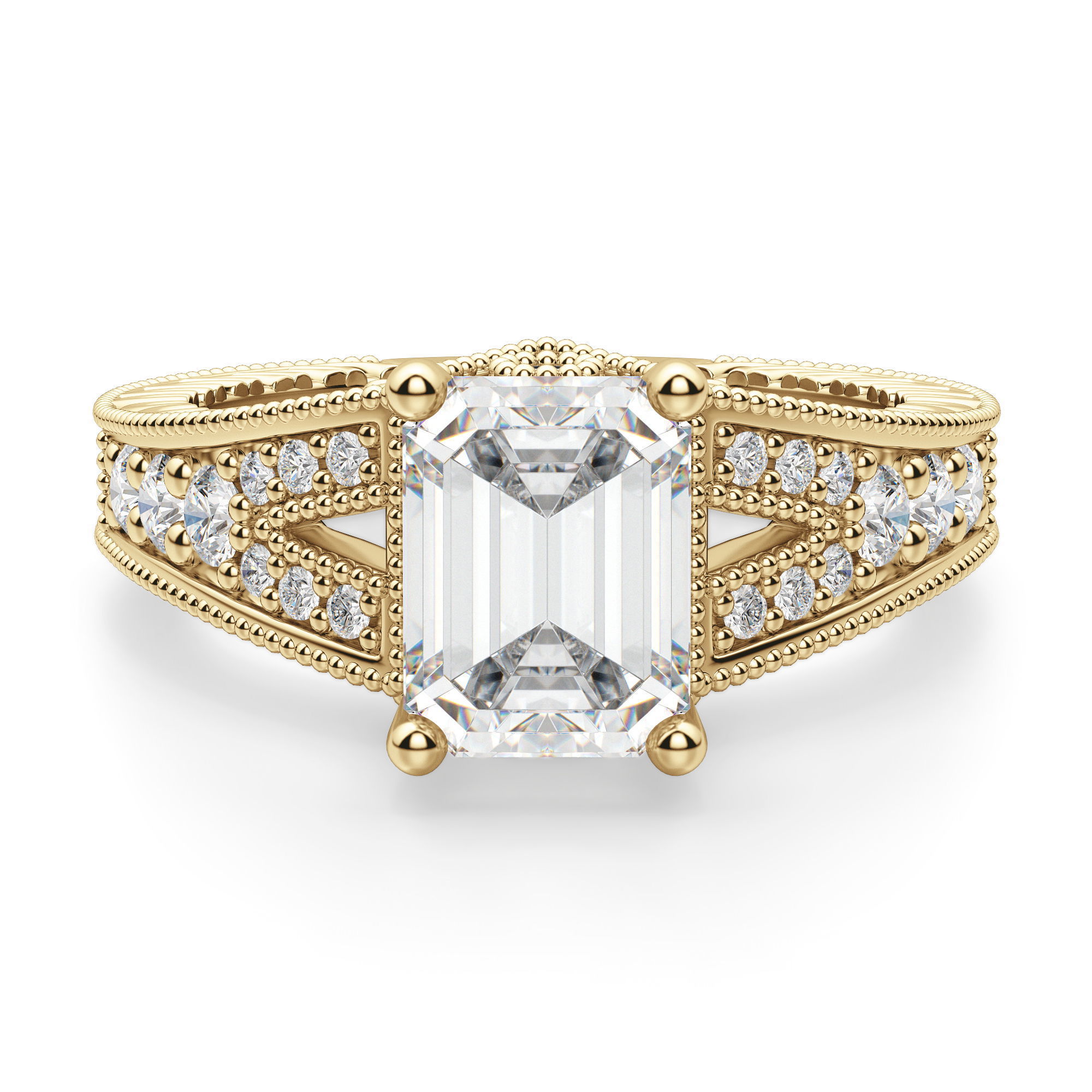 Valencia Emerald Cut Engagement Ring