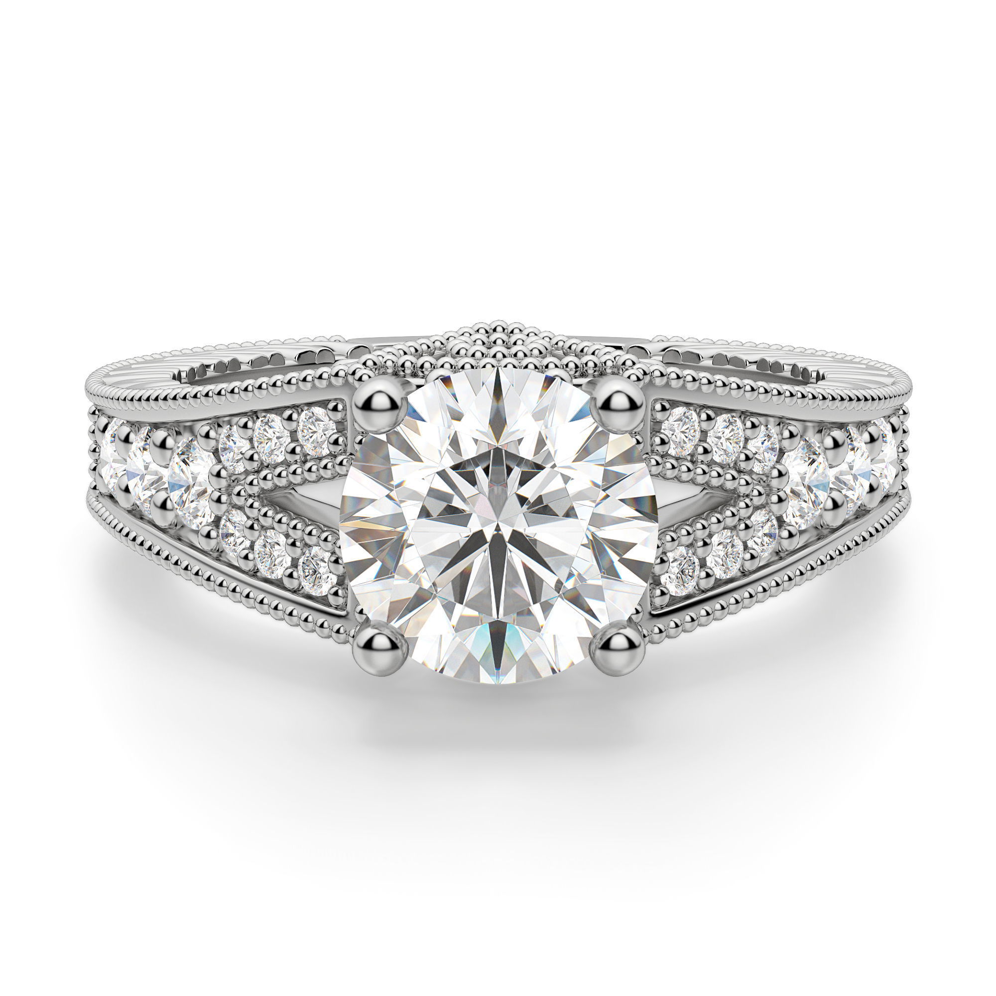 Valencia Round Cut Engagement Ring