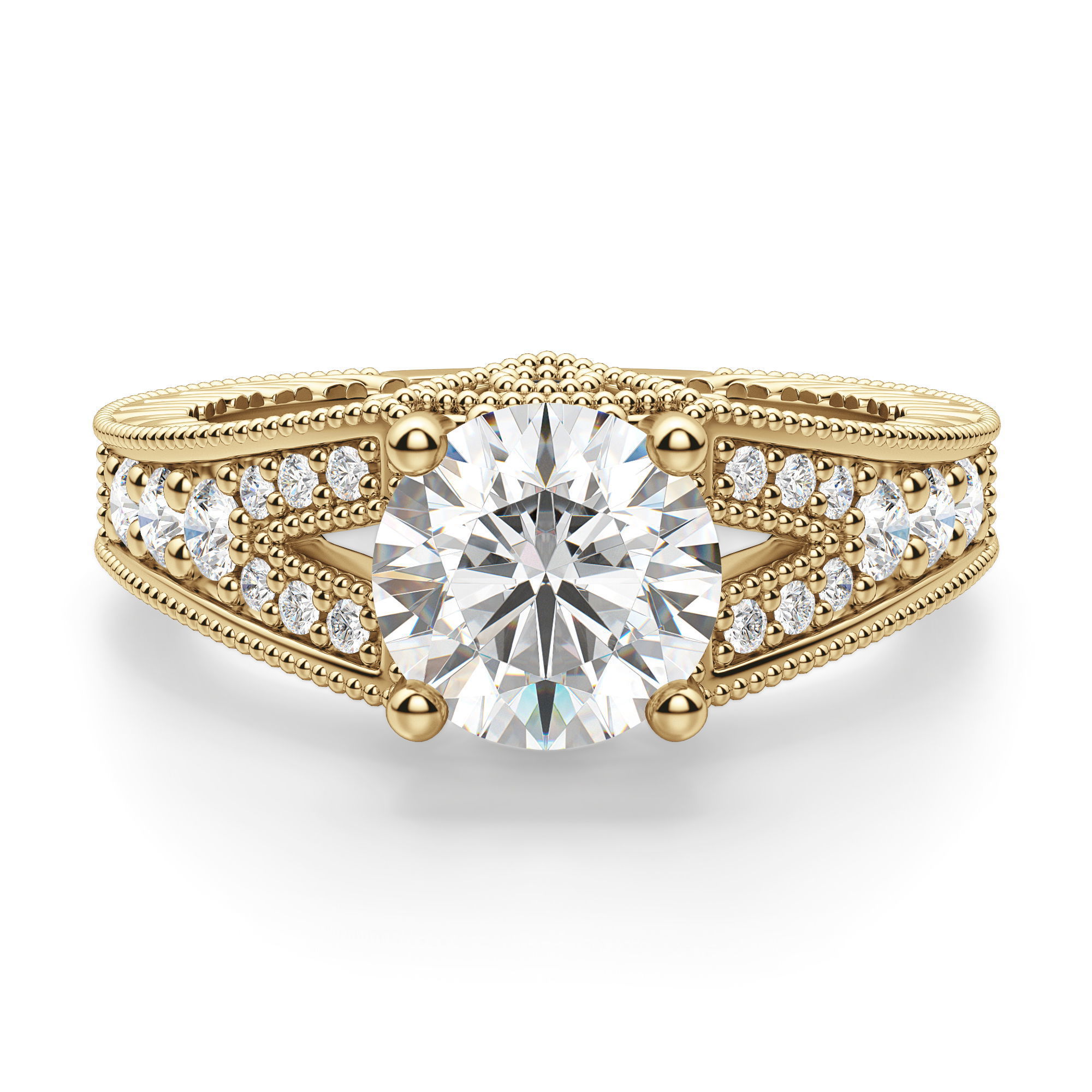 Valencia Round Cut Engagement Ring