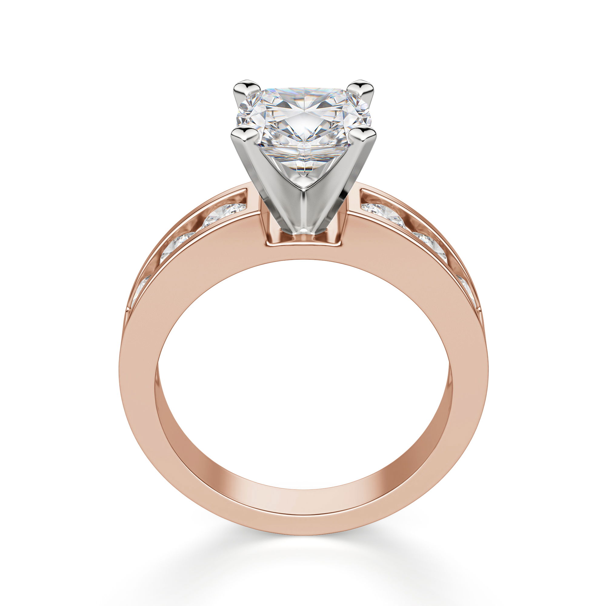 Diamond Diva Cushion Cut Engagement Ring