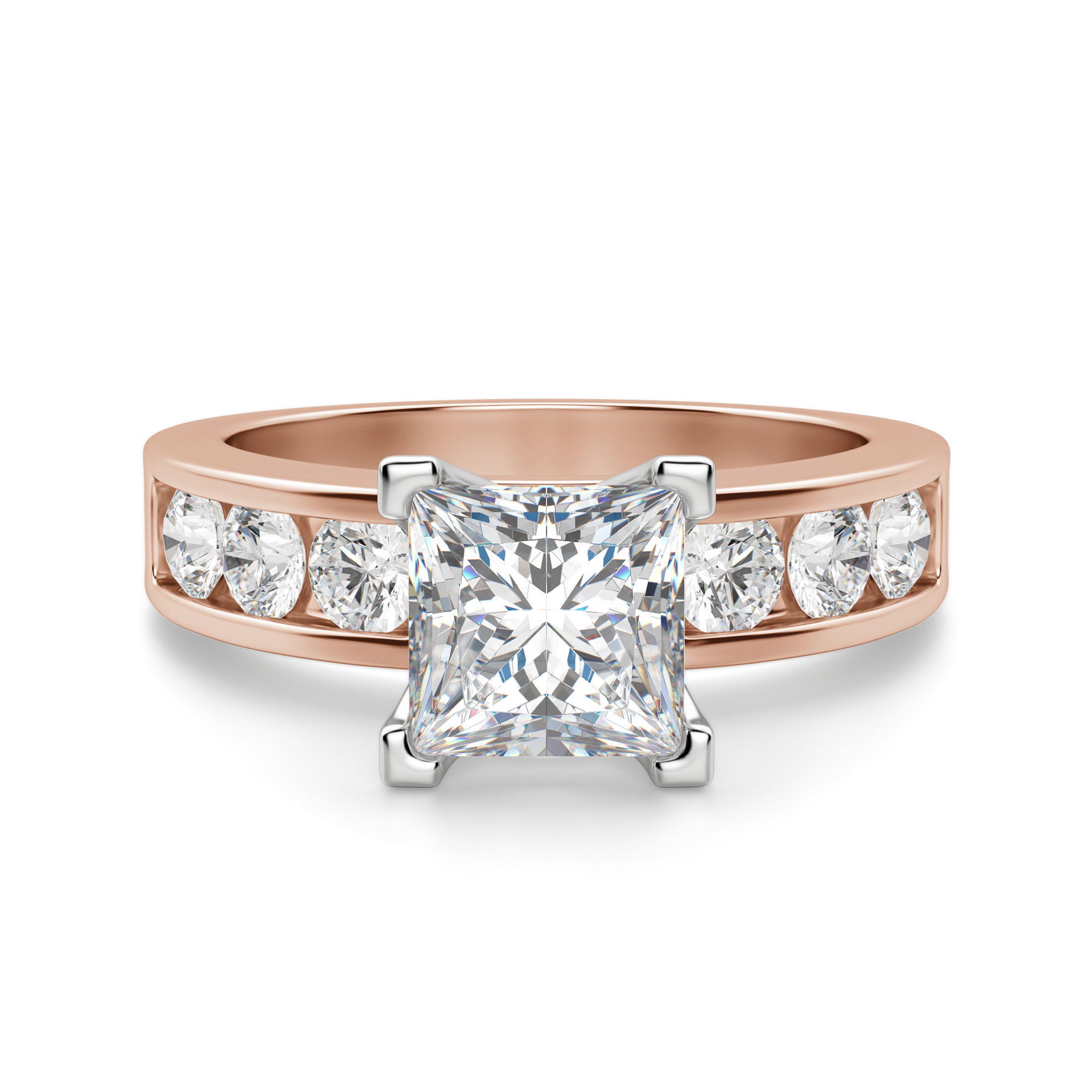 Diamond Diva Princess Cut Engagement Ring